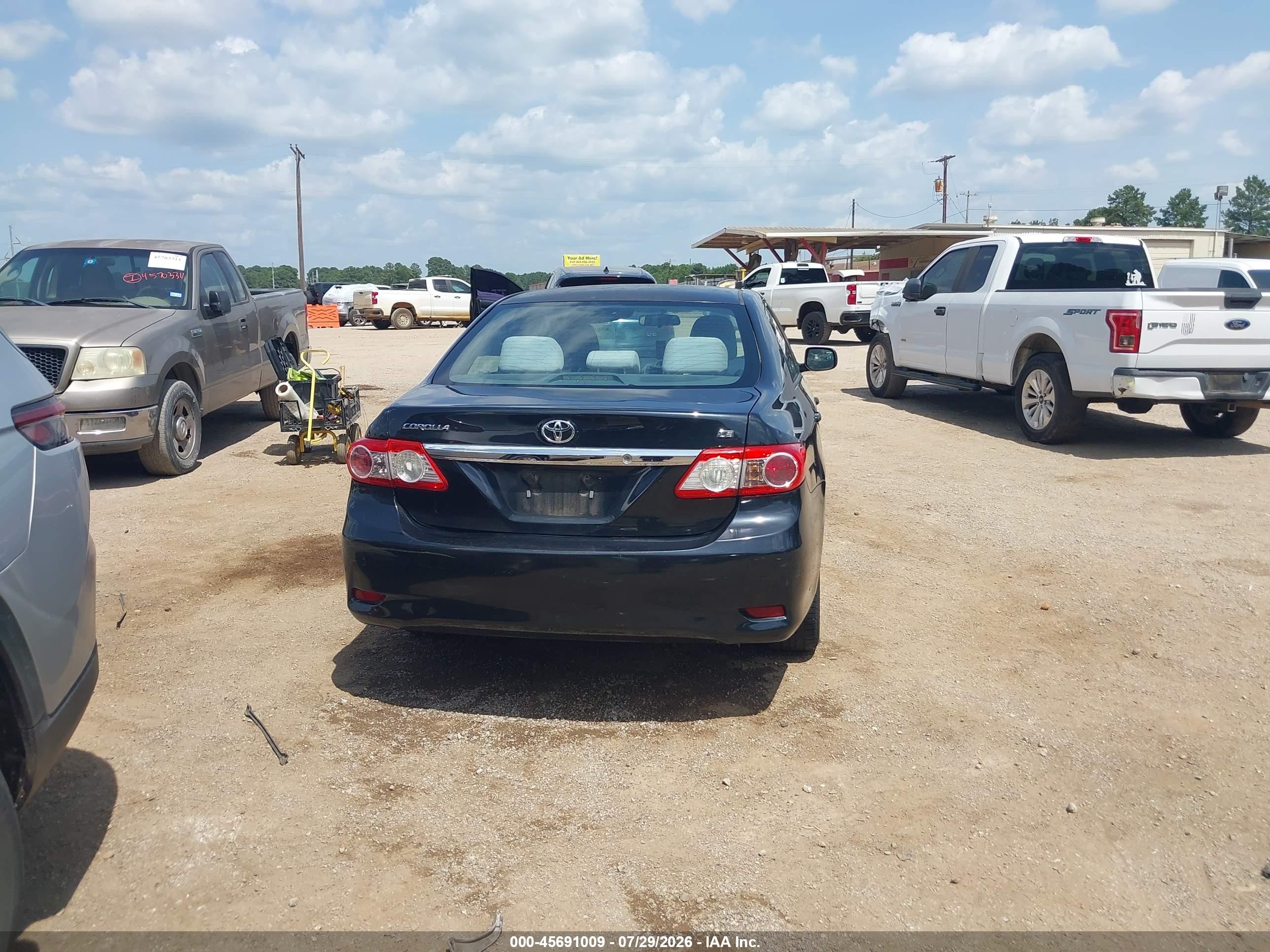 2012 Toyota Corolla Le Black vin: 5YFBU4EE4CP037409