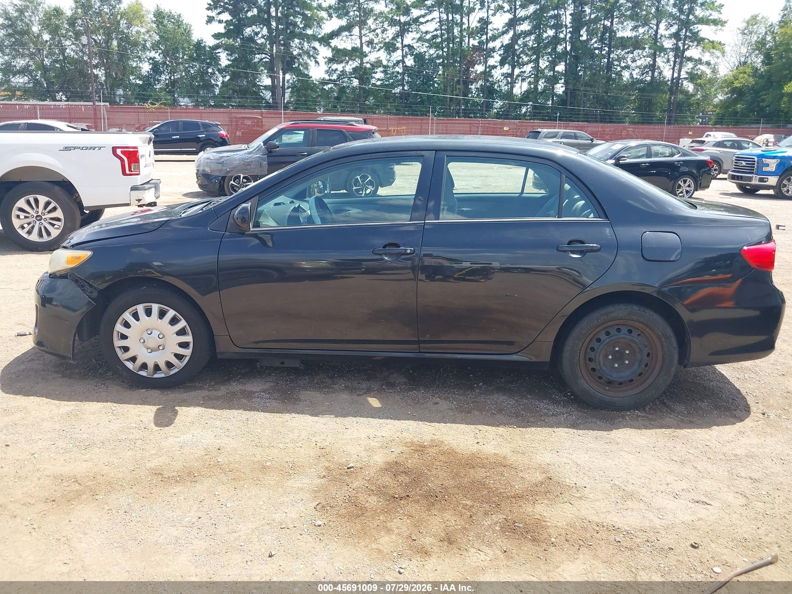 2012 Toyota Corolla Le Black vin: 5YFBU4EE4CP037409