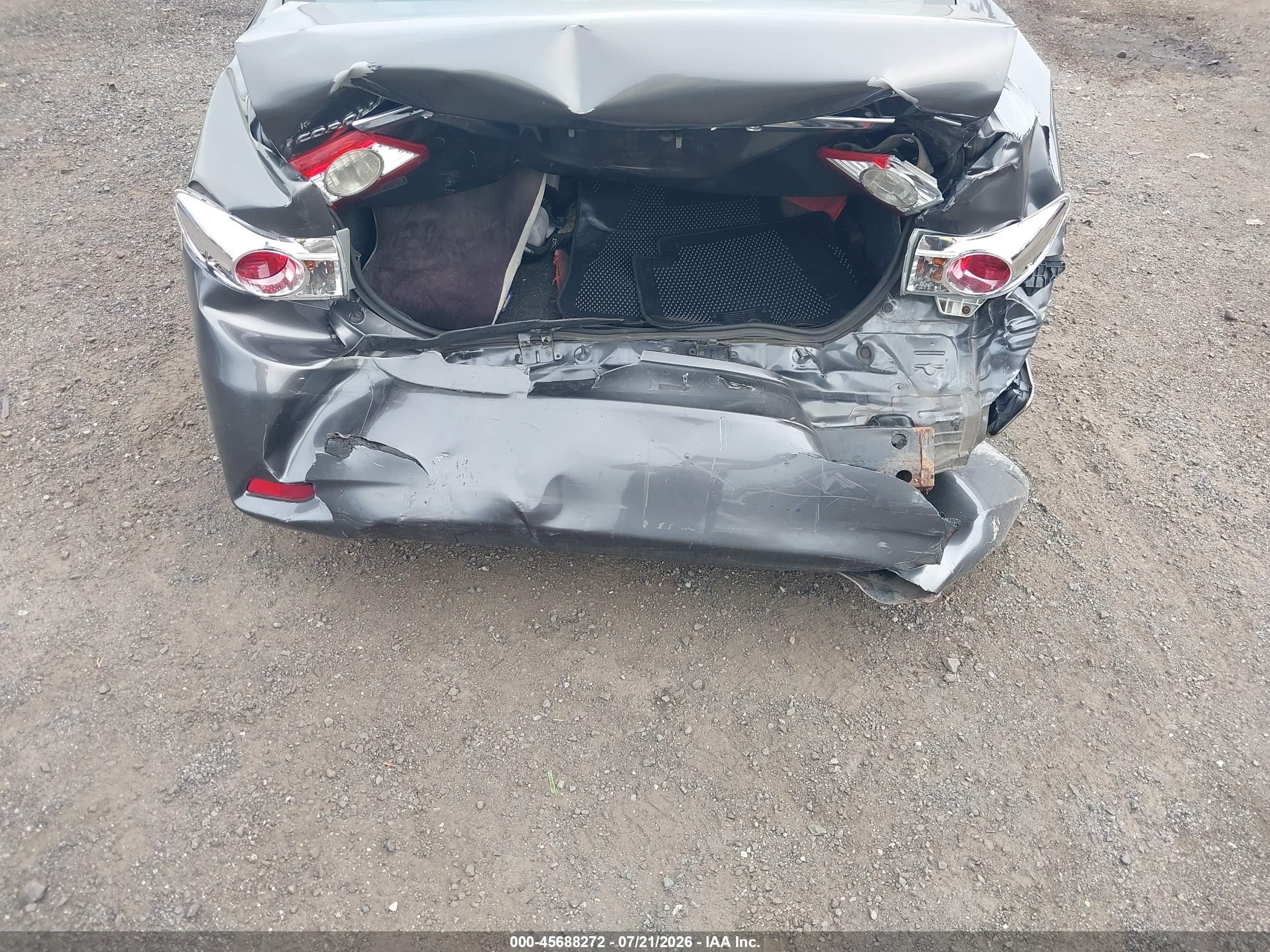 2012 Toyota Corolla Le Gray vin: 5YFBU4EE4CP043209