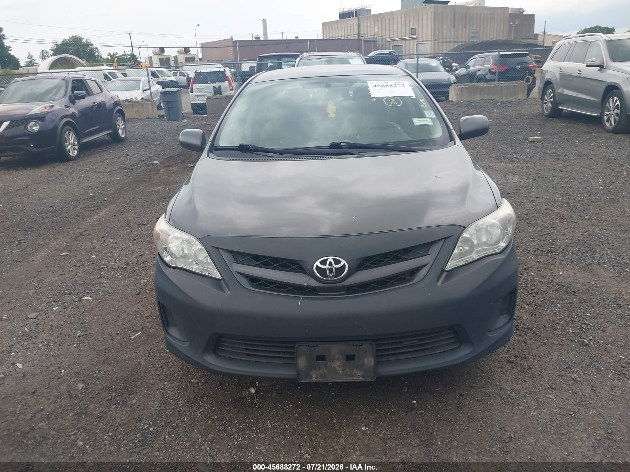 2012 Toyota Corolla Le Gray vin: 5YFBU4EE4CP043209