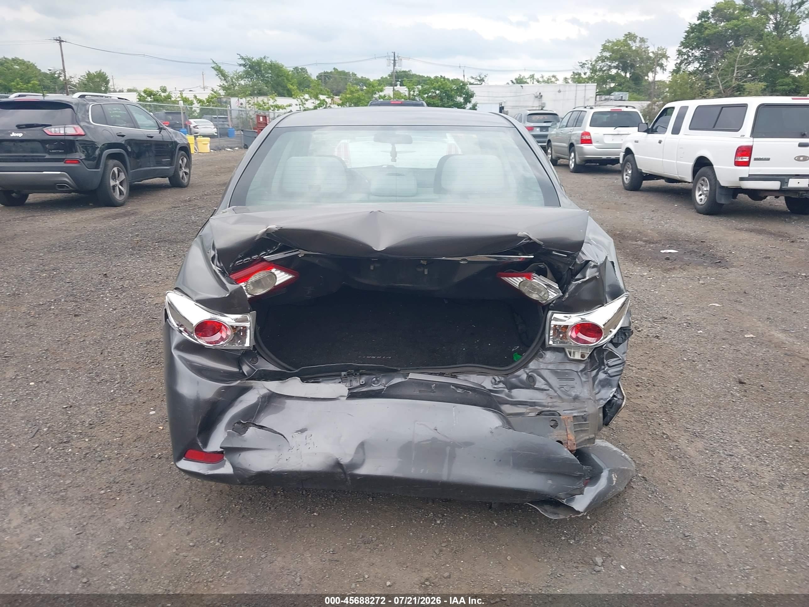 2012 Toyota Corolla Le Gray vin: 5YFBU4EE4CP043209