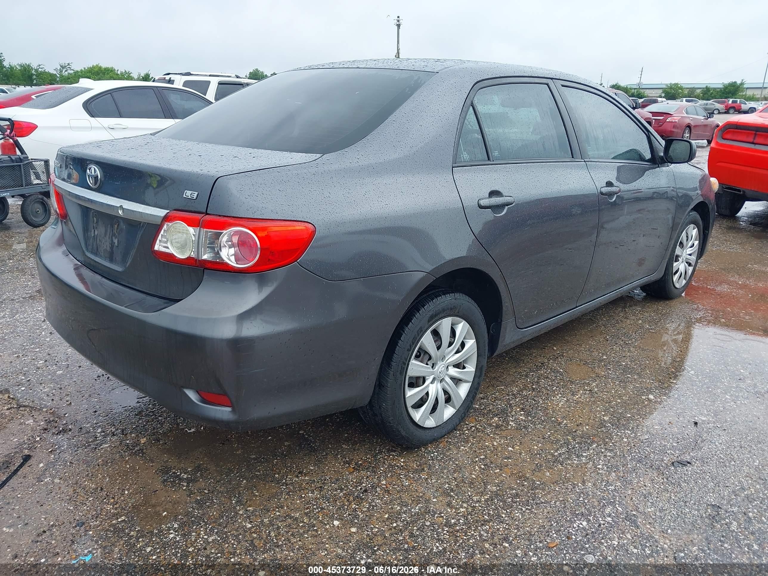 2012 Toyota Corolla Le Gray vin: 5YFBU4EE4CP043906