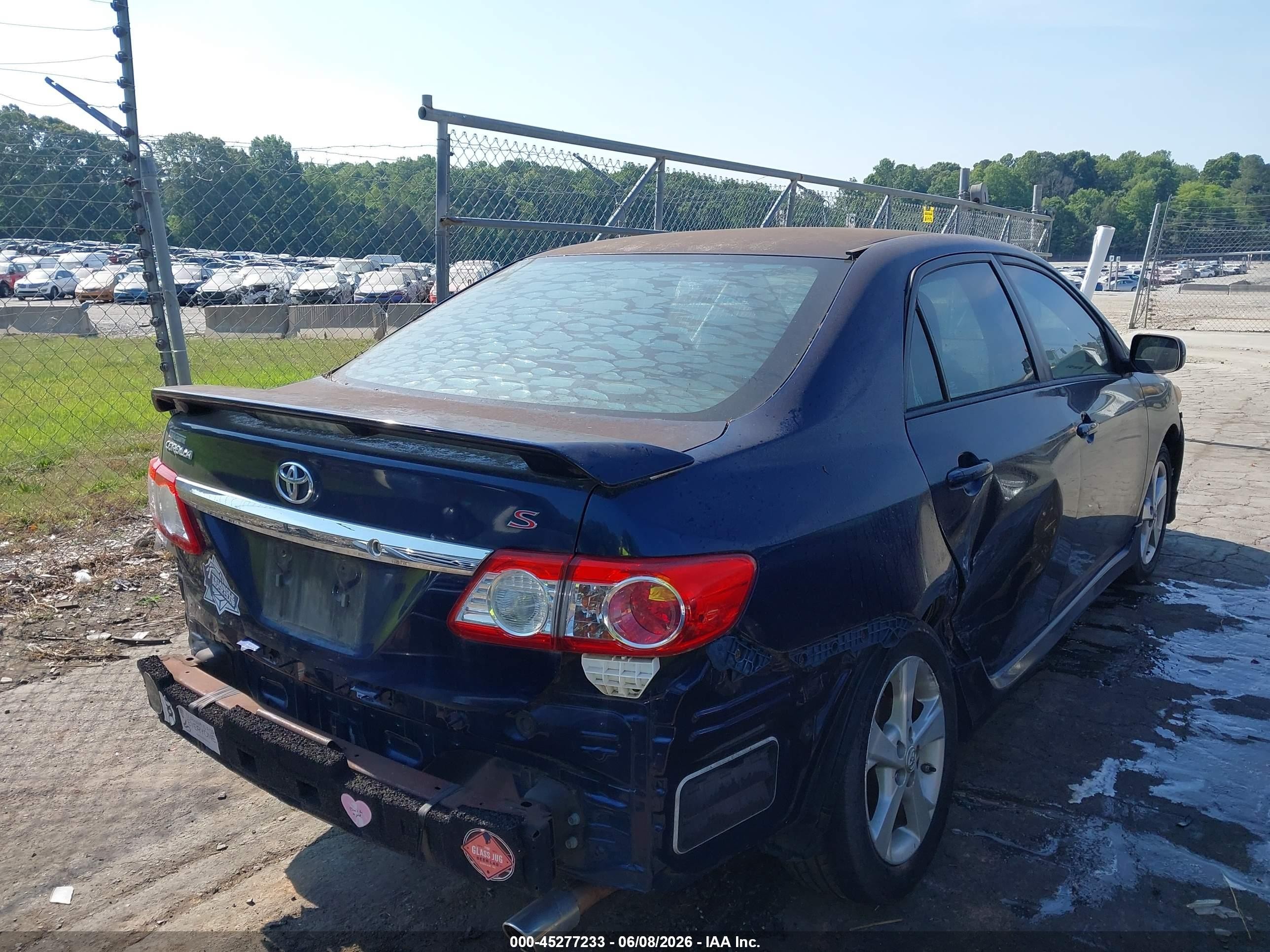 2012 Toyota Corolla S Blue vin: 5YFBU4EE4CP050659
