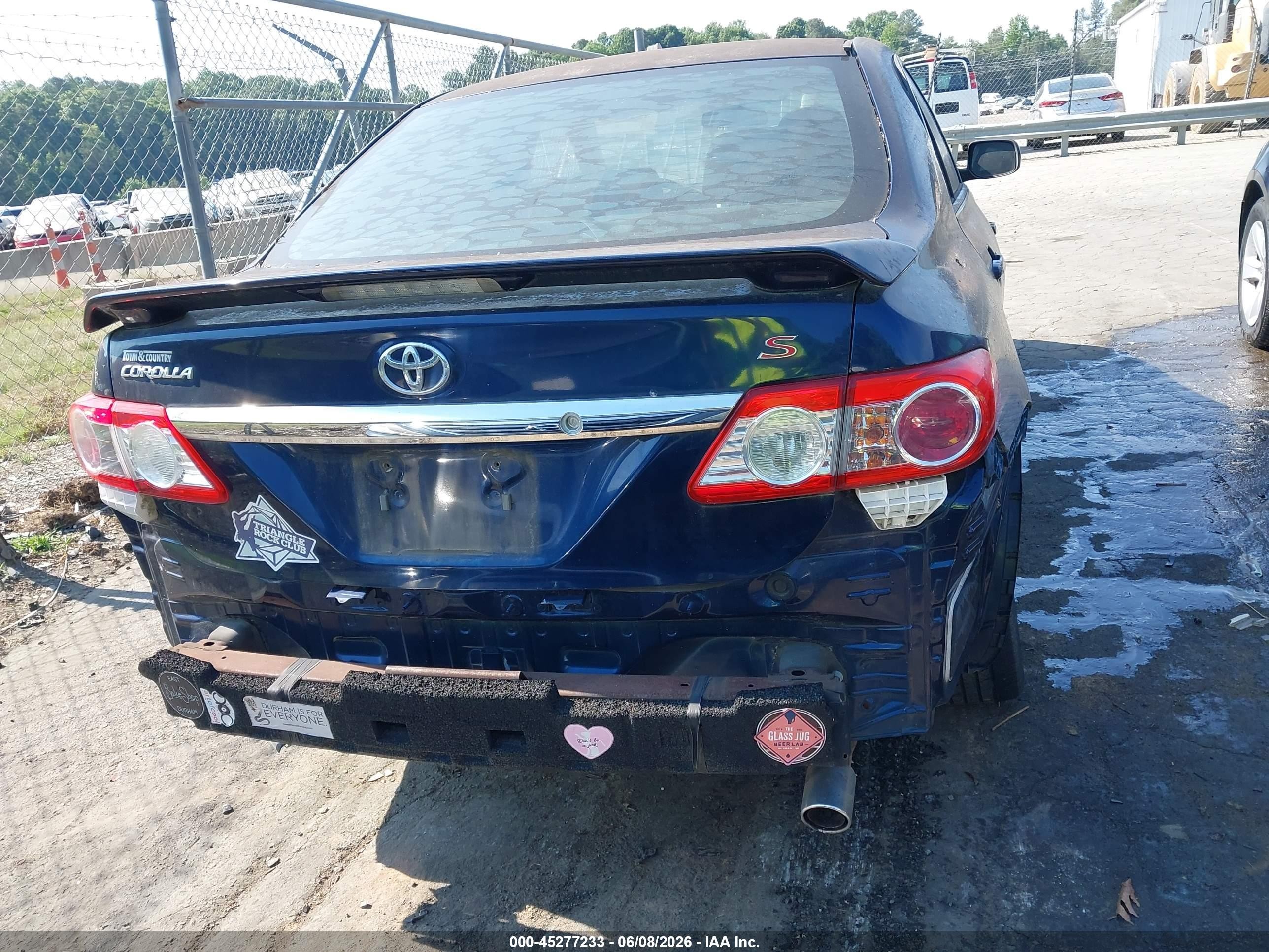 2012 Toyota Corolla S Blue vin: 5YFBU4EE4CP050659