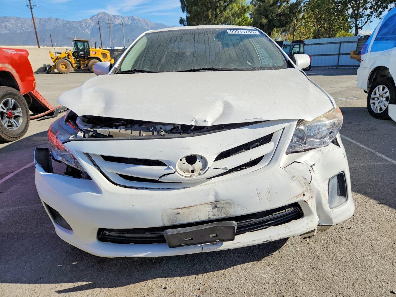2012 Toyota Corolla Le White vin: 5YFBU4EE4CP051066