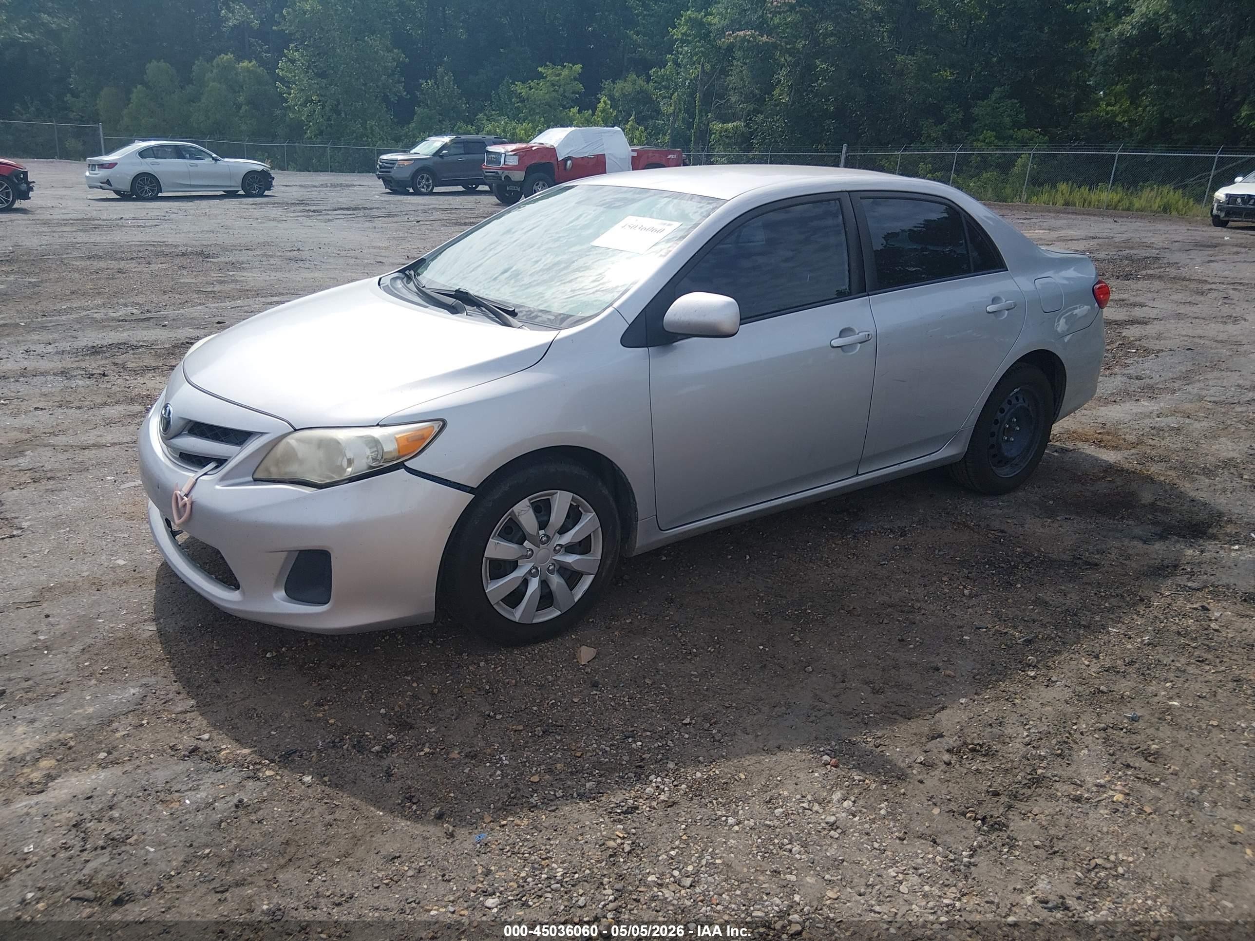 2012 Toyota Corolla Le Silver vin: 5YFBU4EE4CP052167