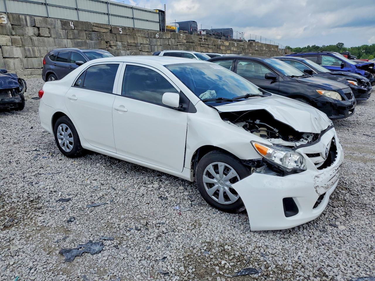 2012 Toyota Corolla L White vin: 5YFBU4EE4CP052671