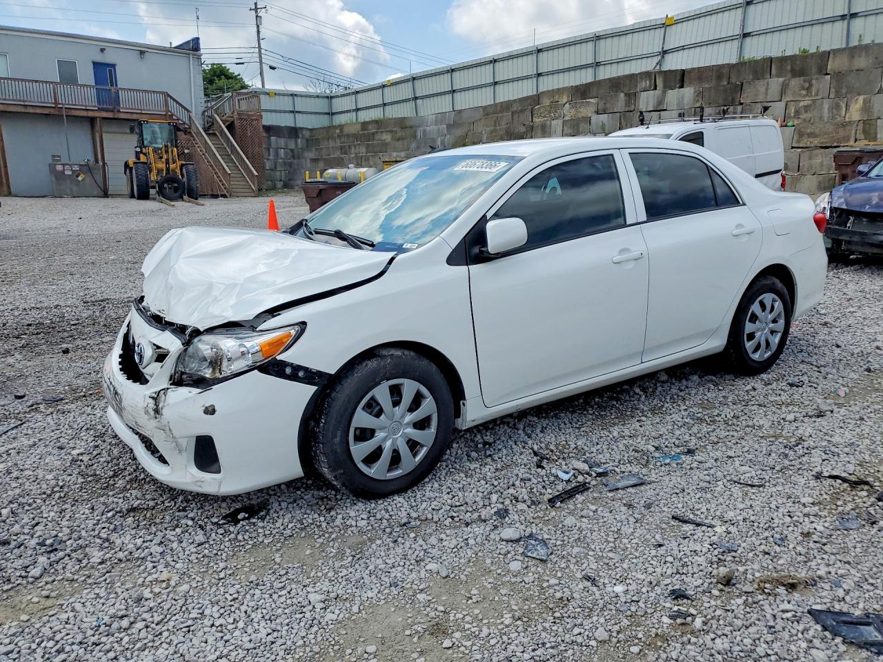 2012 Toyota Corolla L White vin: 5YFBU4EE4CP052671