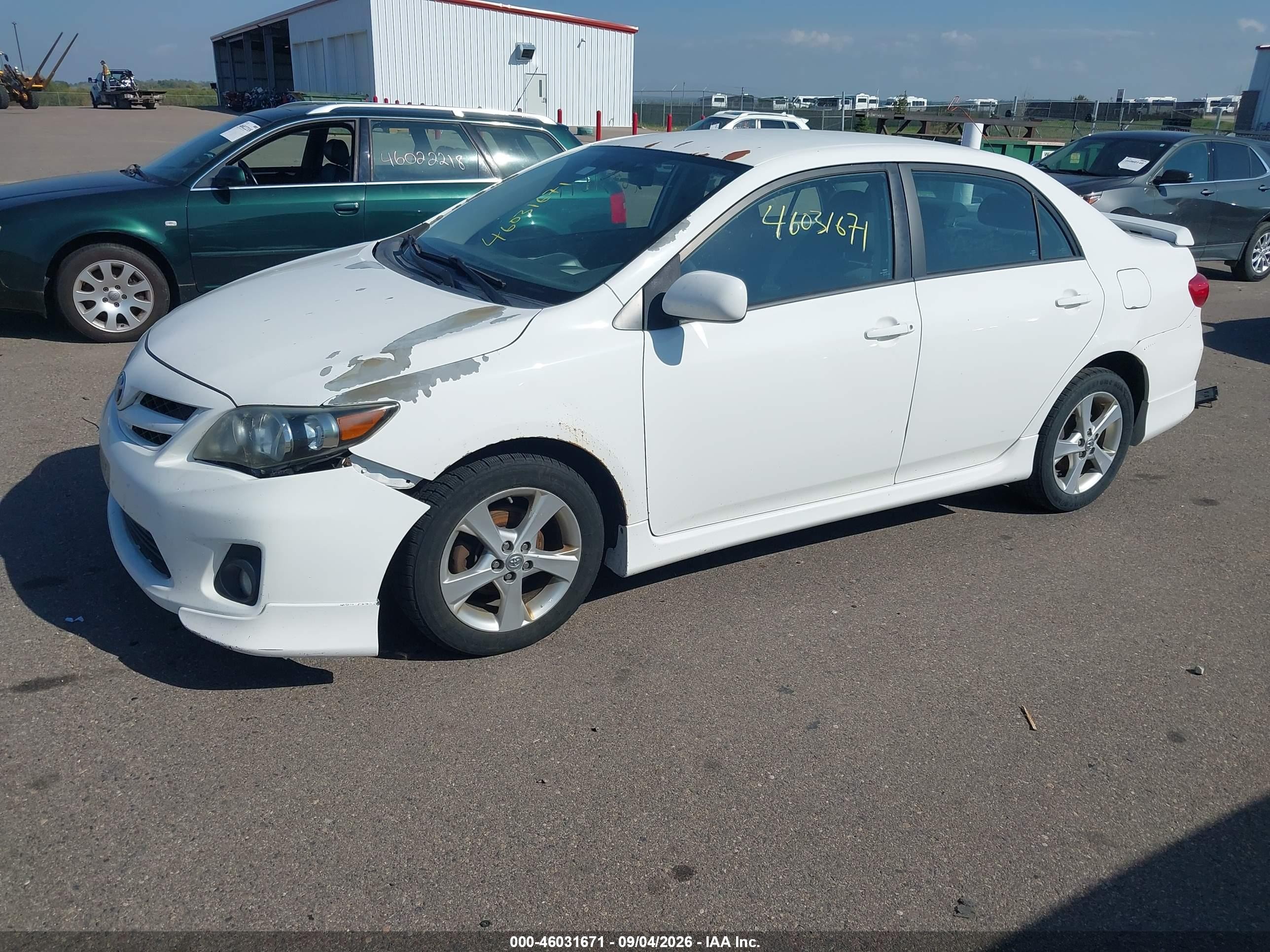 2012 Toyota Corolla S White vin: 5YFBU4EE4CP054923
