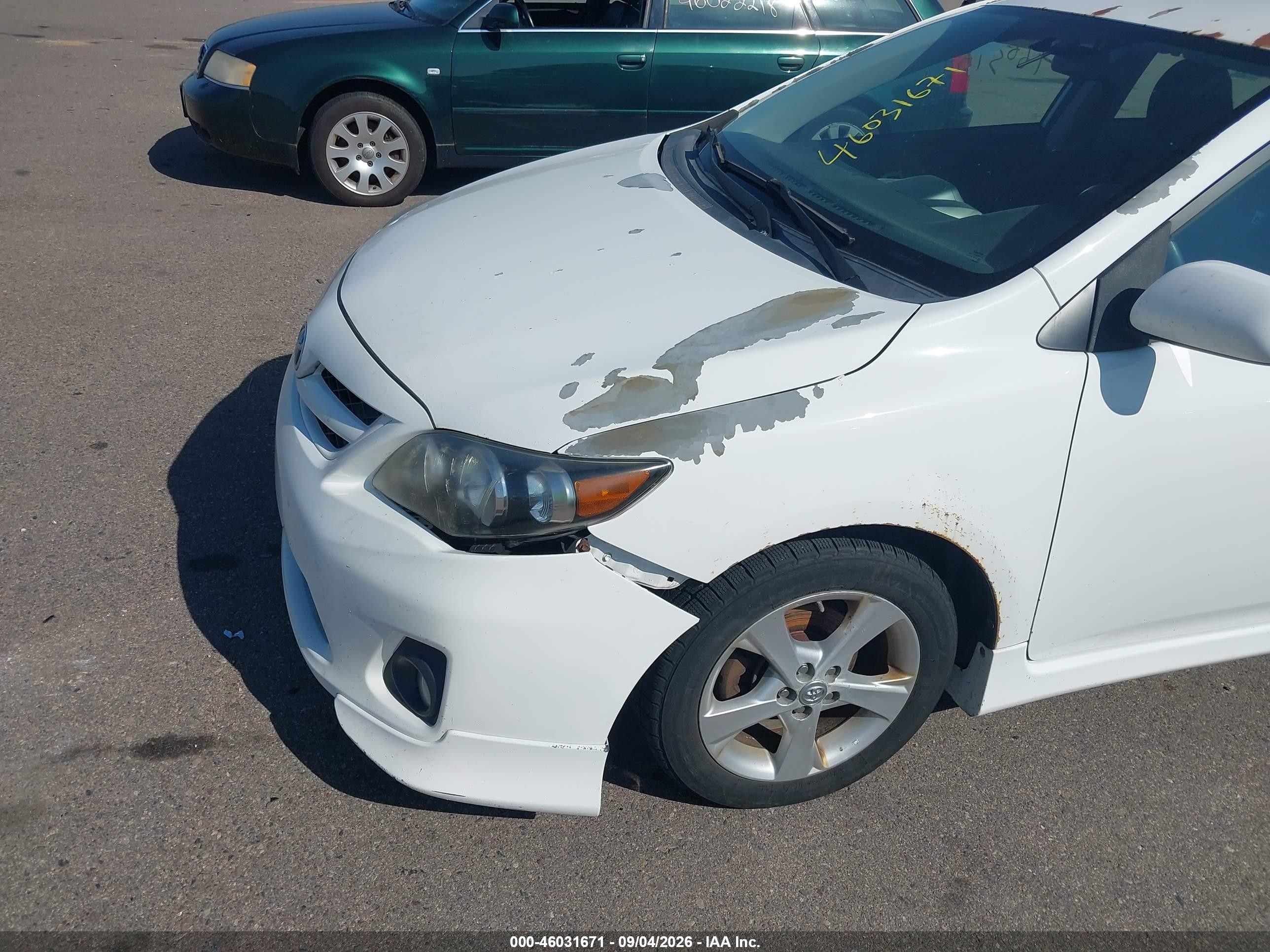 2012 Toyota Corolla S White vin: 5YFBU4EE4CP054923