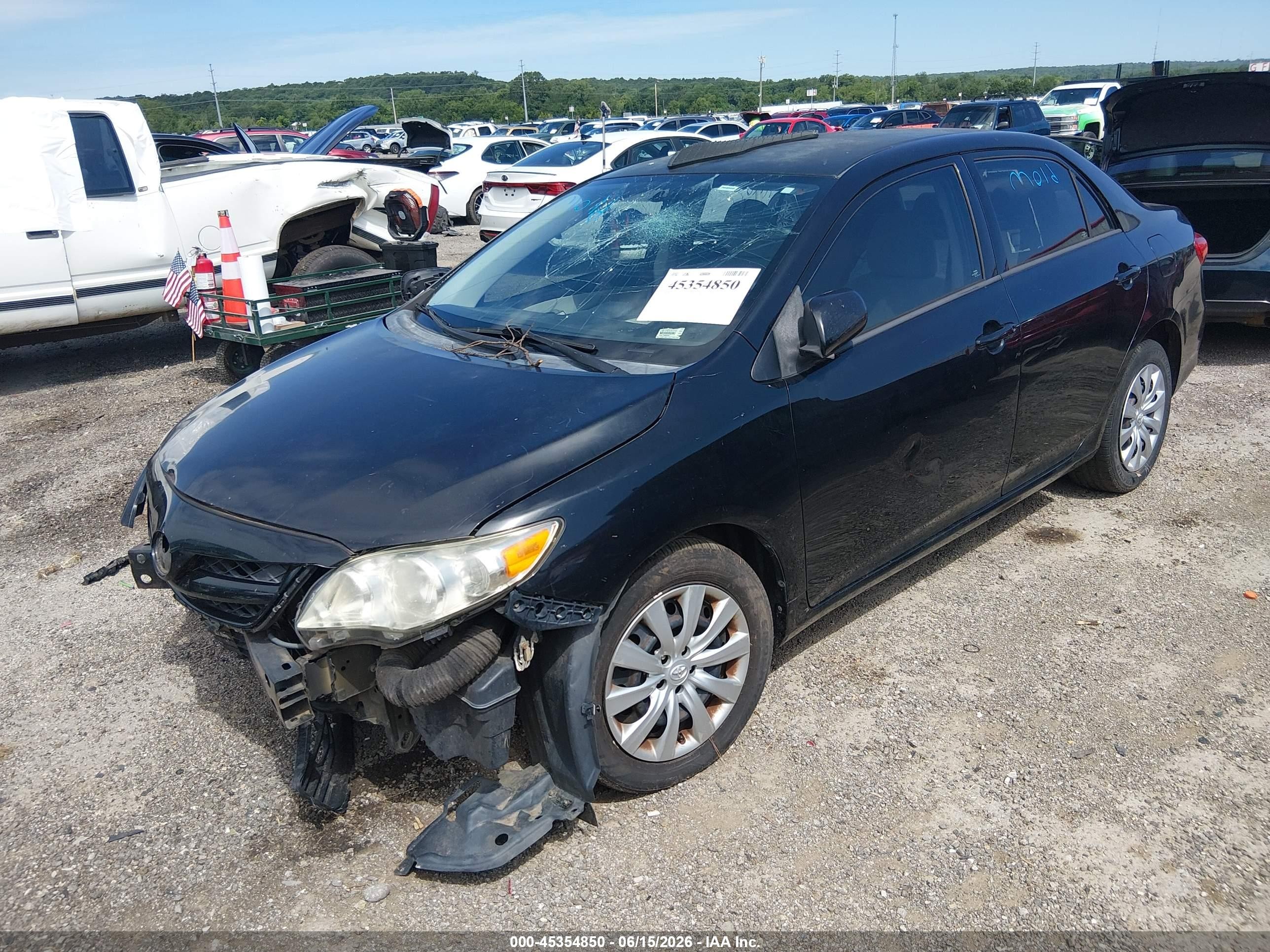 2012 Toyota Corolla Le Black vin: 5YFBU4EE4CP055392
