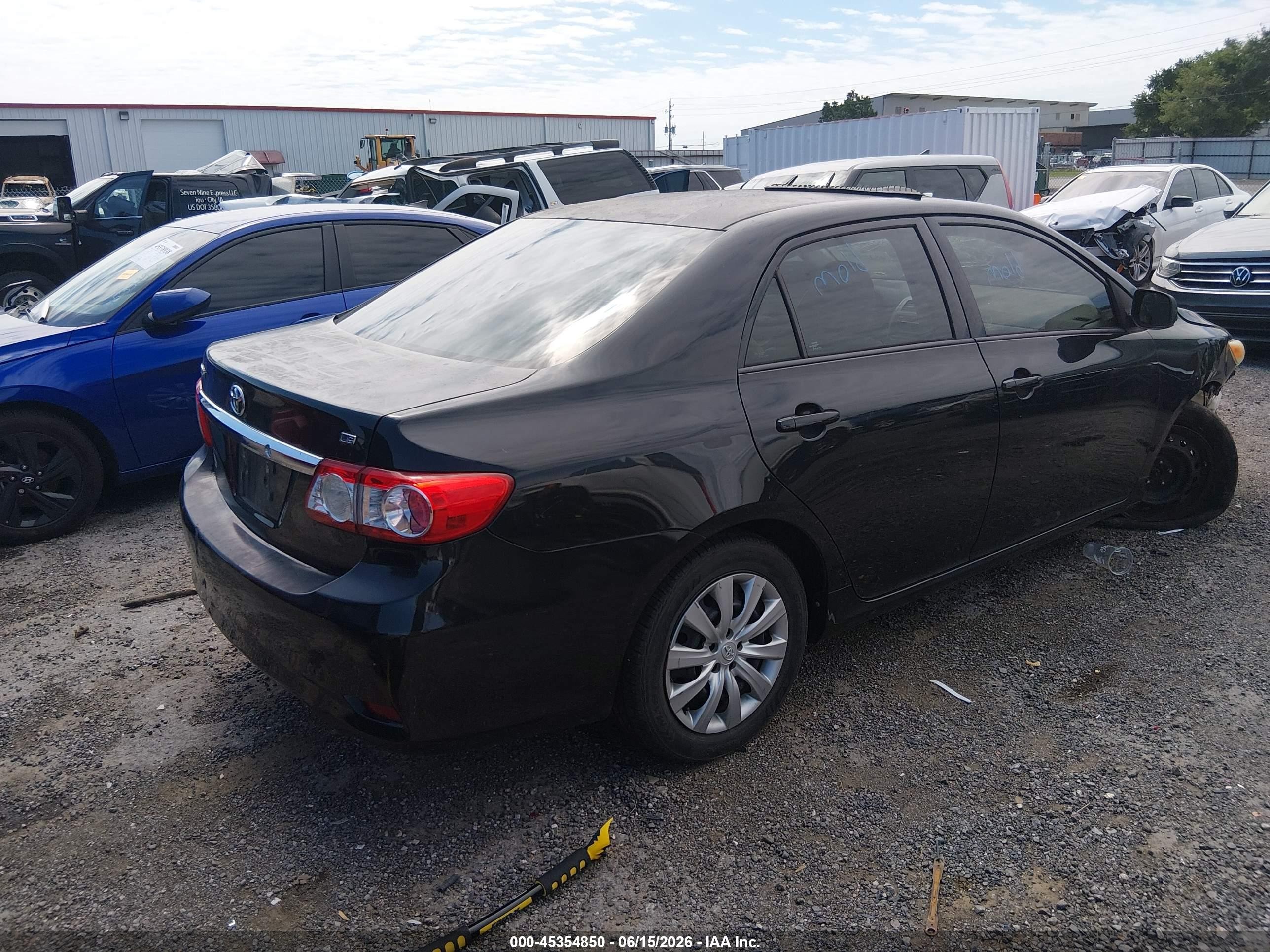 2012 Toyota Corolla Le Black vin: 5YFBU4EE4CP055392