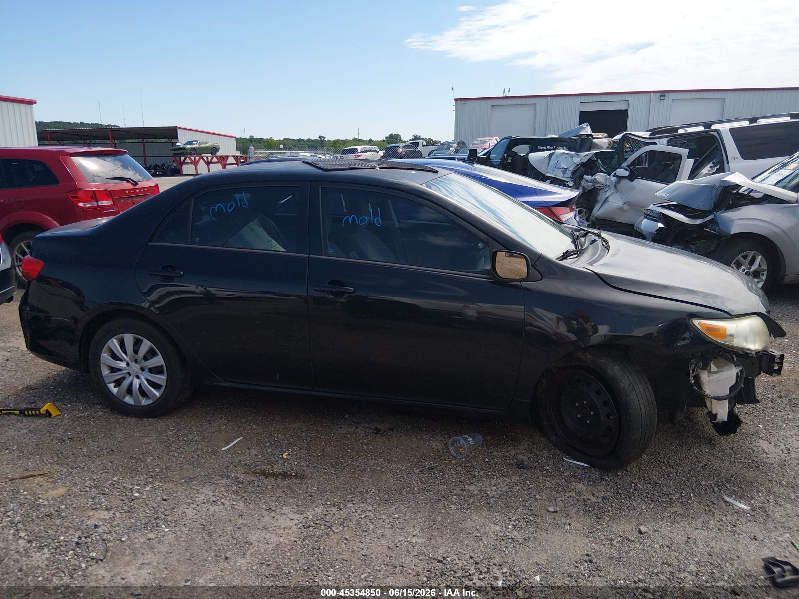 2012 Toyota Corolla Le Black vin: 5YFBU4EE4CP055392
