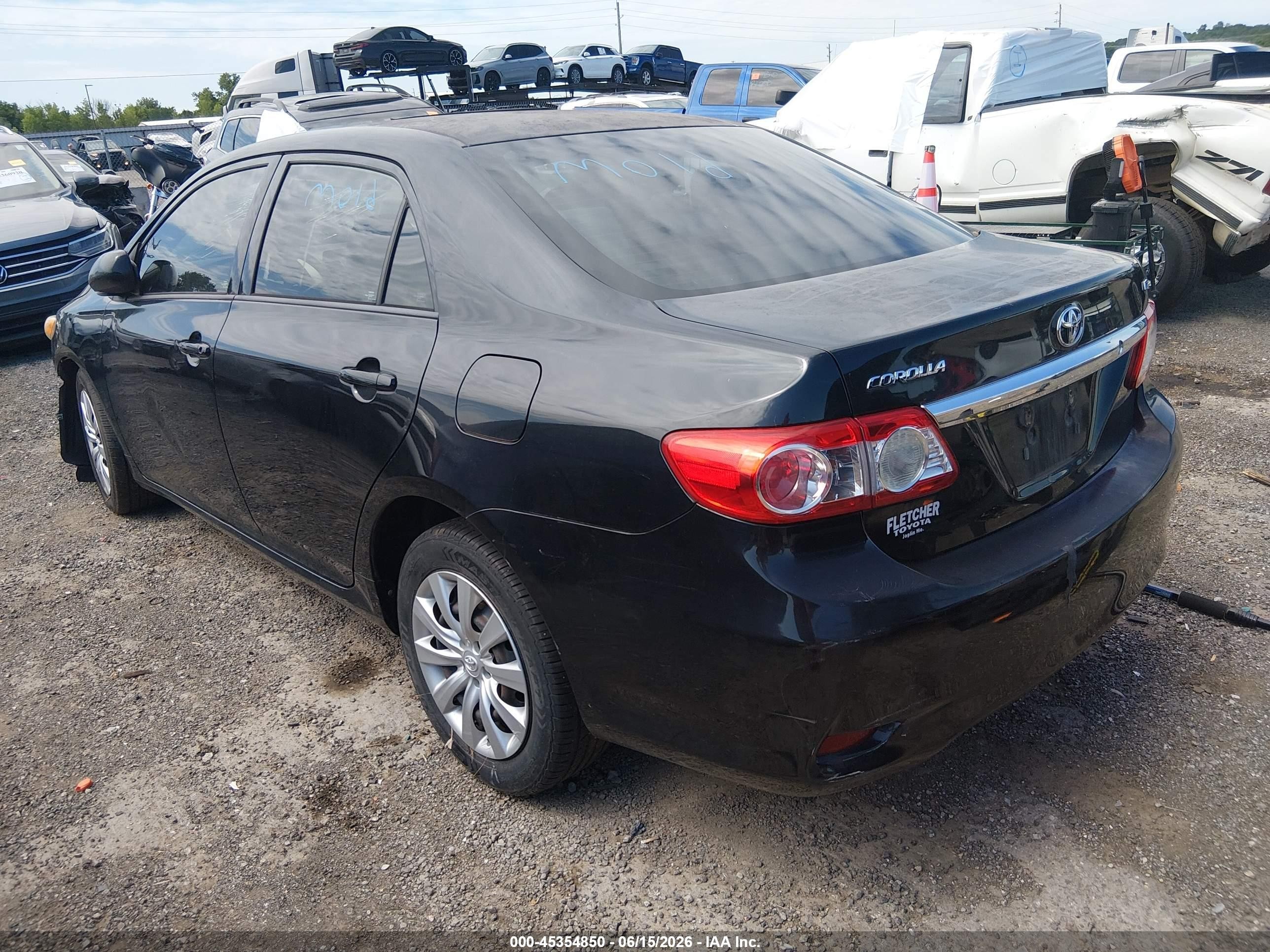 2012 Toyota Corolla Le Black vin: 5YFBU4EE4CP055392