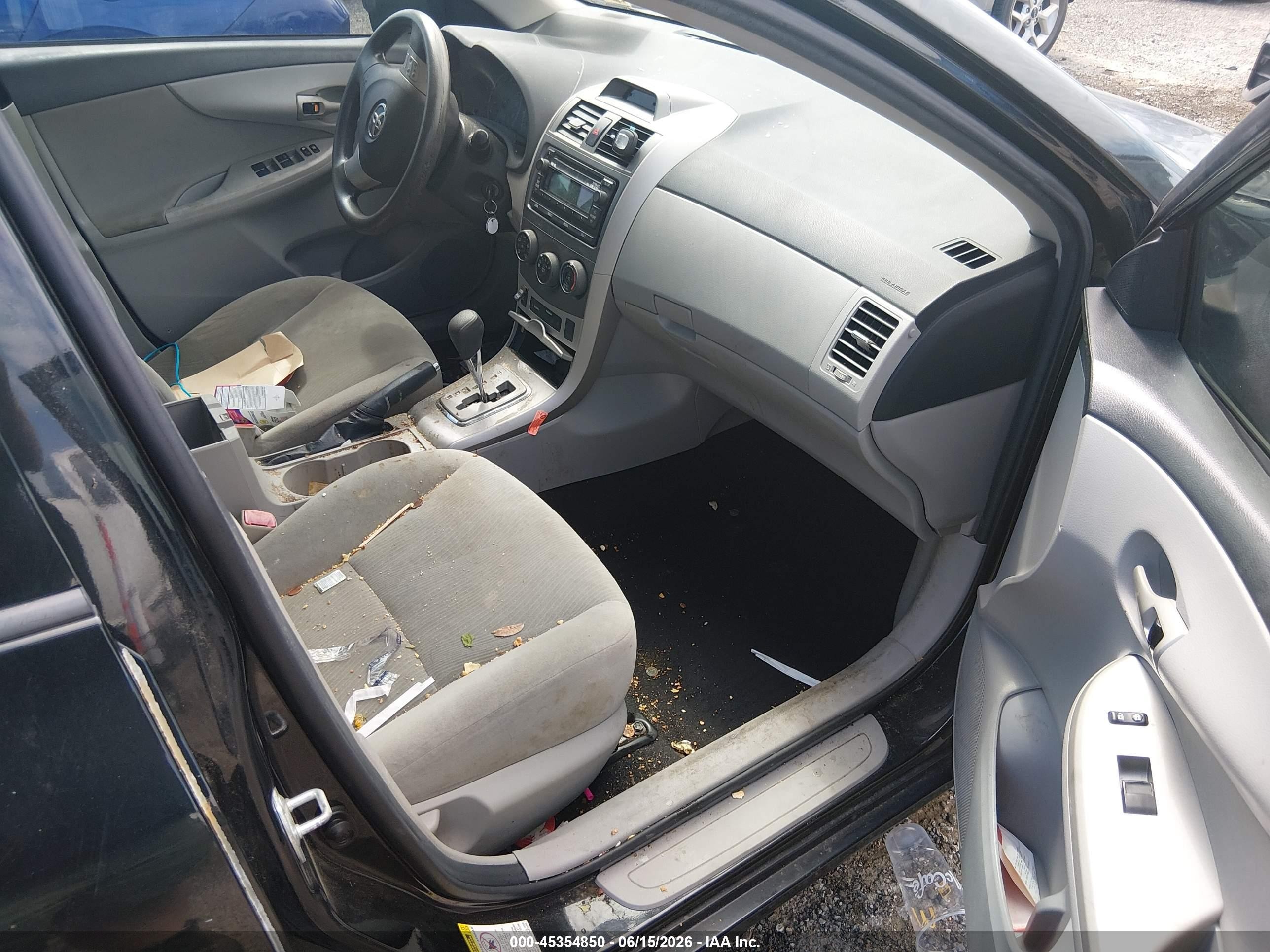 2012 Toyota Corolla Le Black vin: 5YFBU4EE4CP055392