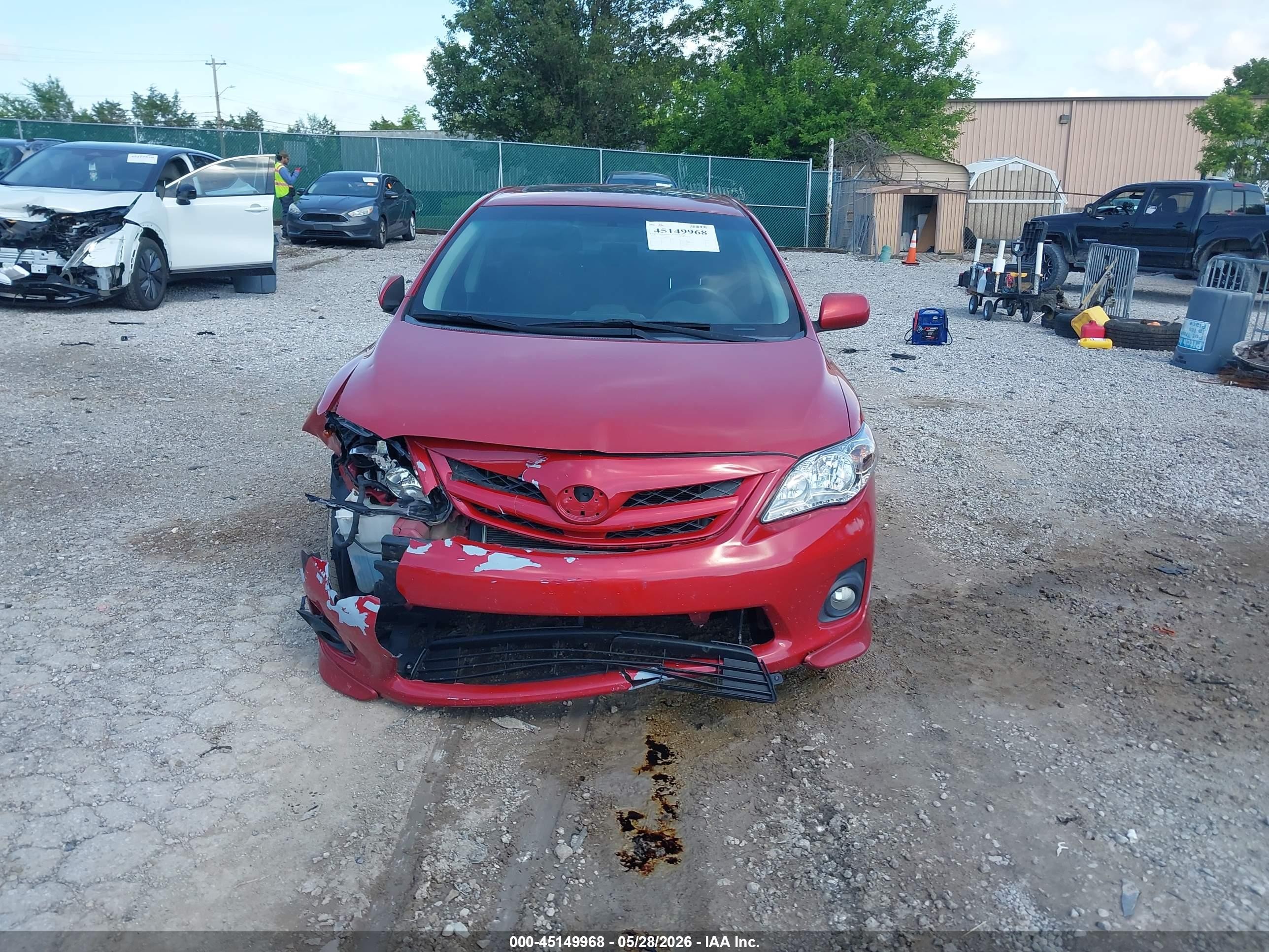 2012 Toyota Corolla S Red vin: 5YFBU4EE4CP056736