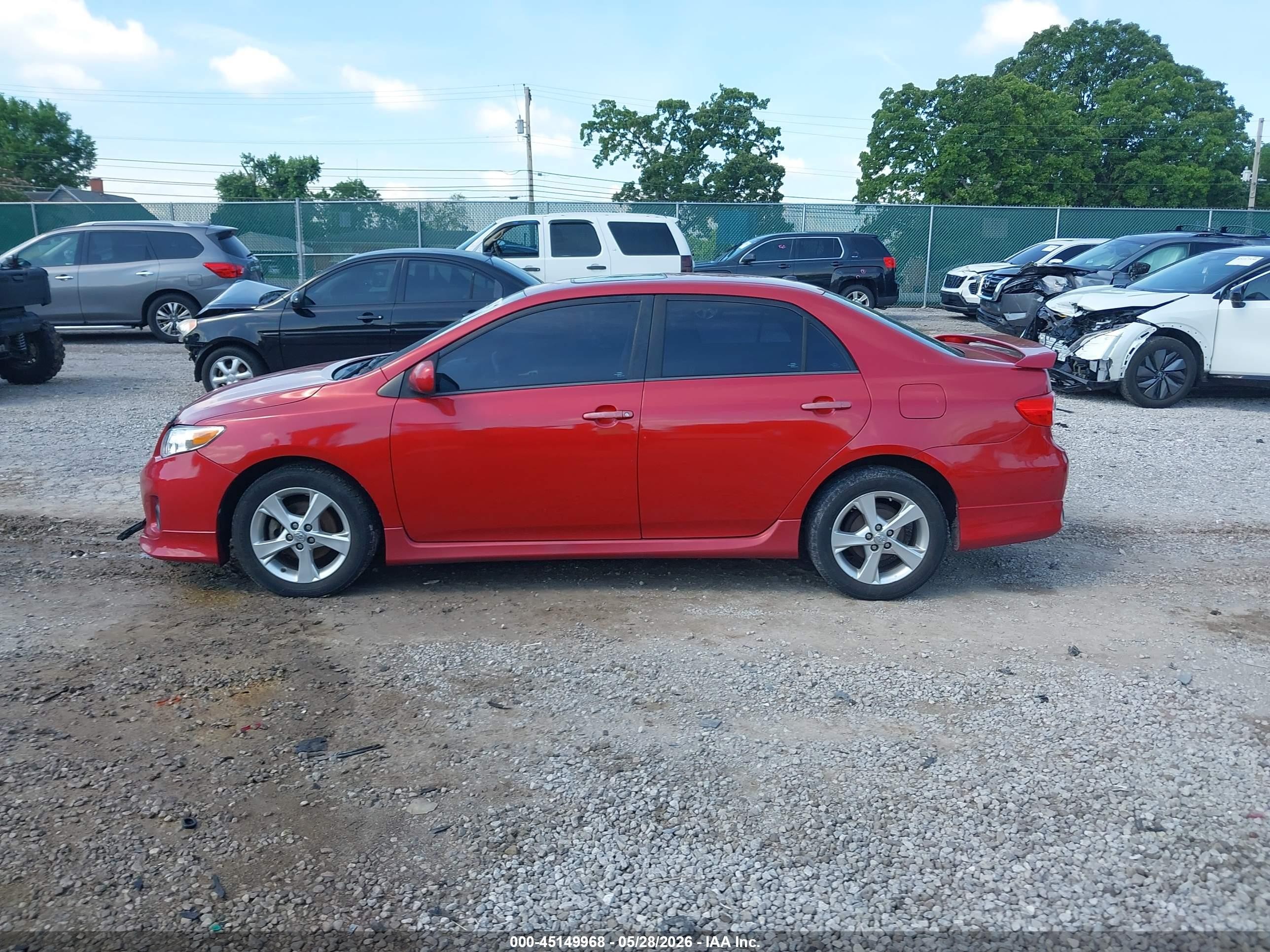2012 Toyota Corolla S Red vin: 5YFBU4EE4CP056736