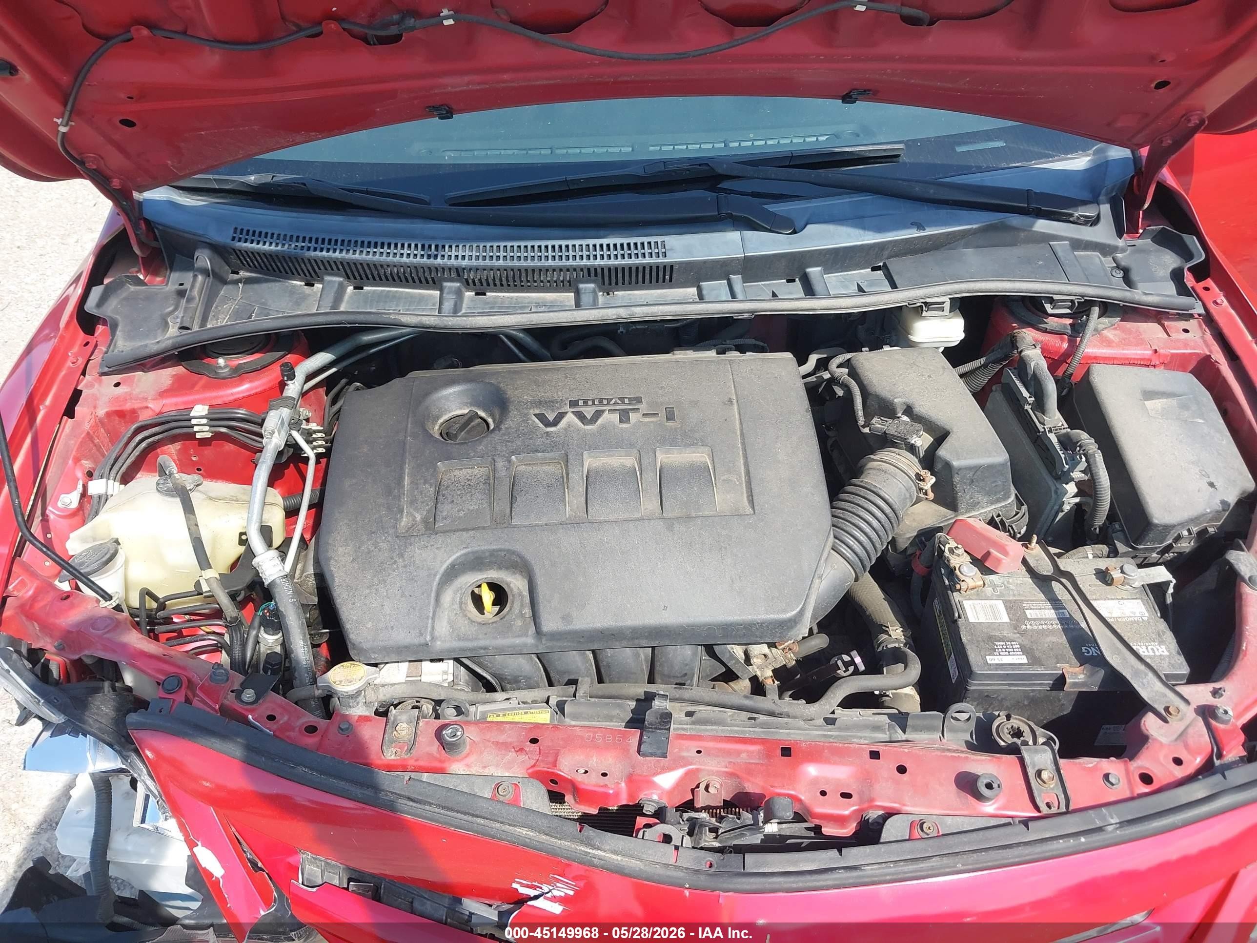 2012 Toyota Corolla S Red vin: 5YFBU4EE4CP056736