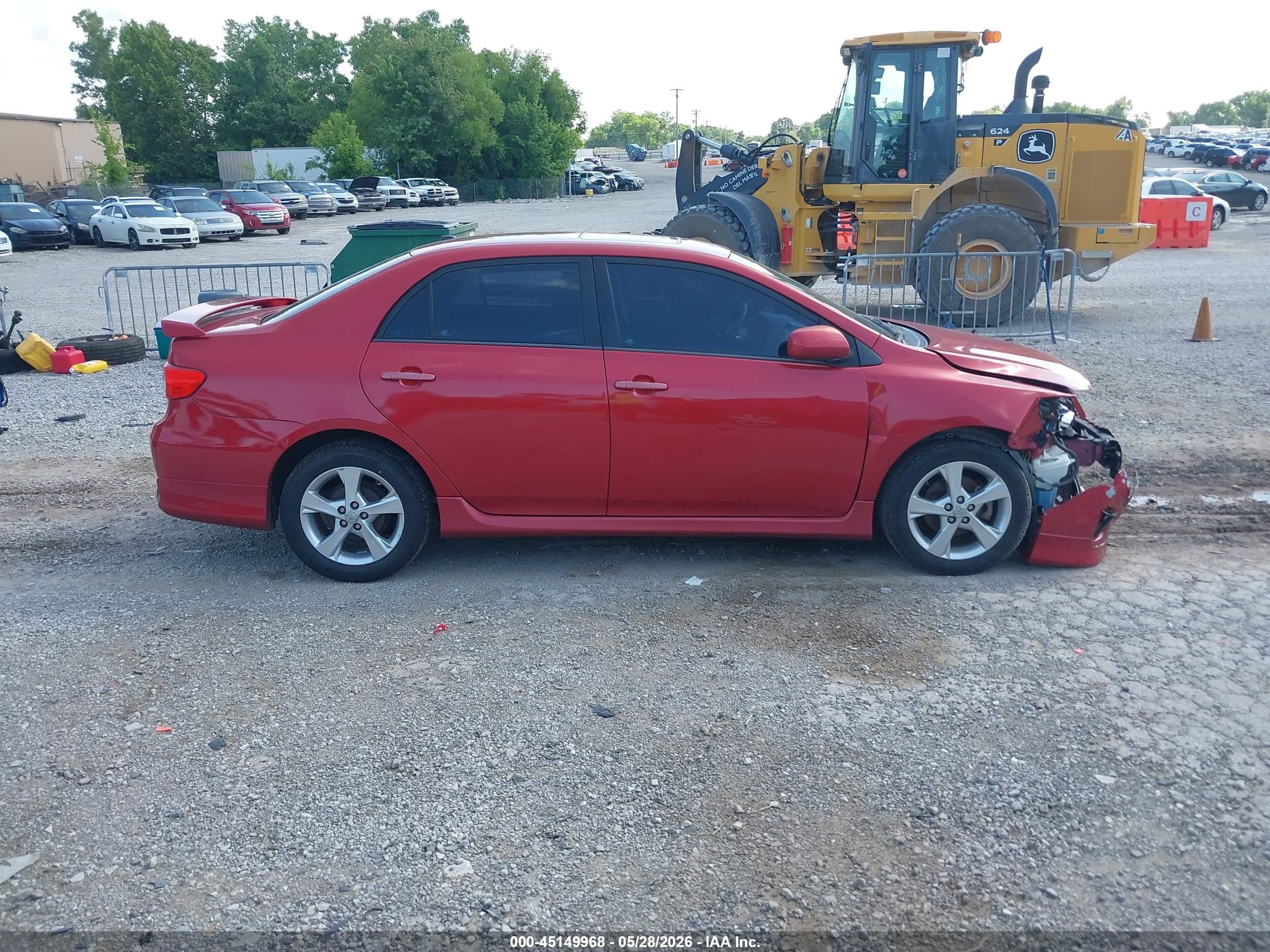 2012 Toyota Corolla S Red vin: 5YFBU4EE4CP056736