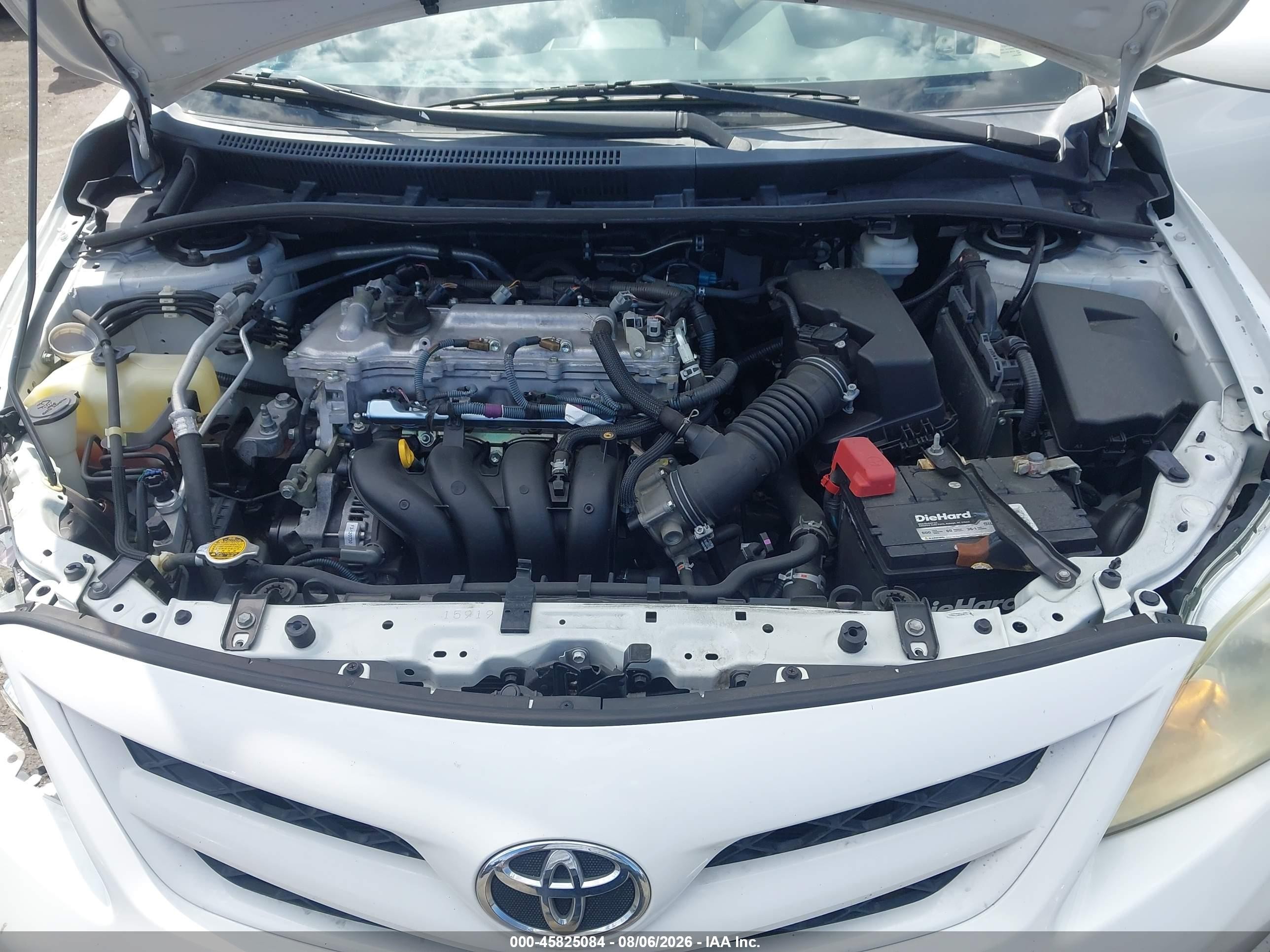 2012 Toyota Corolla Le White vin: 5YFBU4EE4CP066800