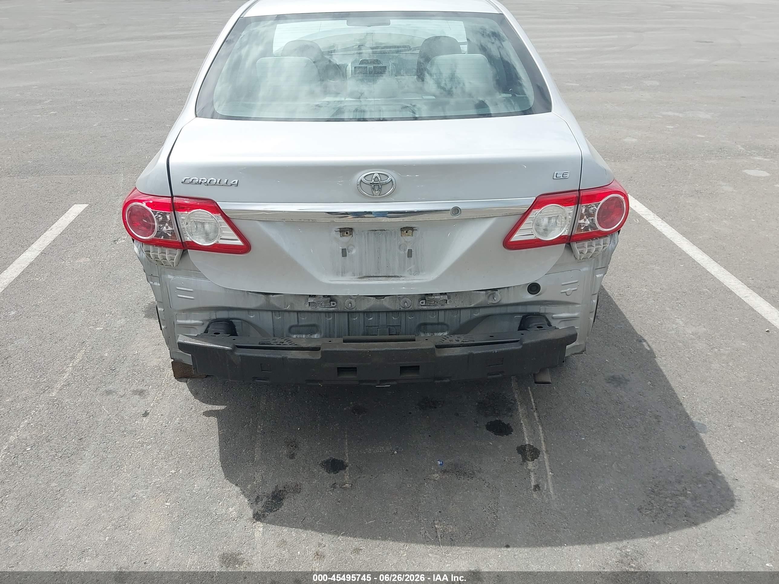 2012 Toyota Corolla Le Silver vin: 5YFBU4EE4CP067557