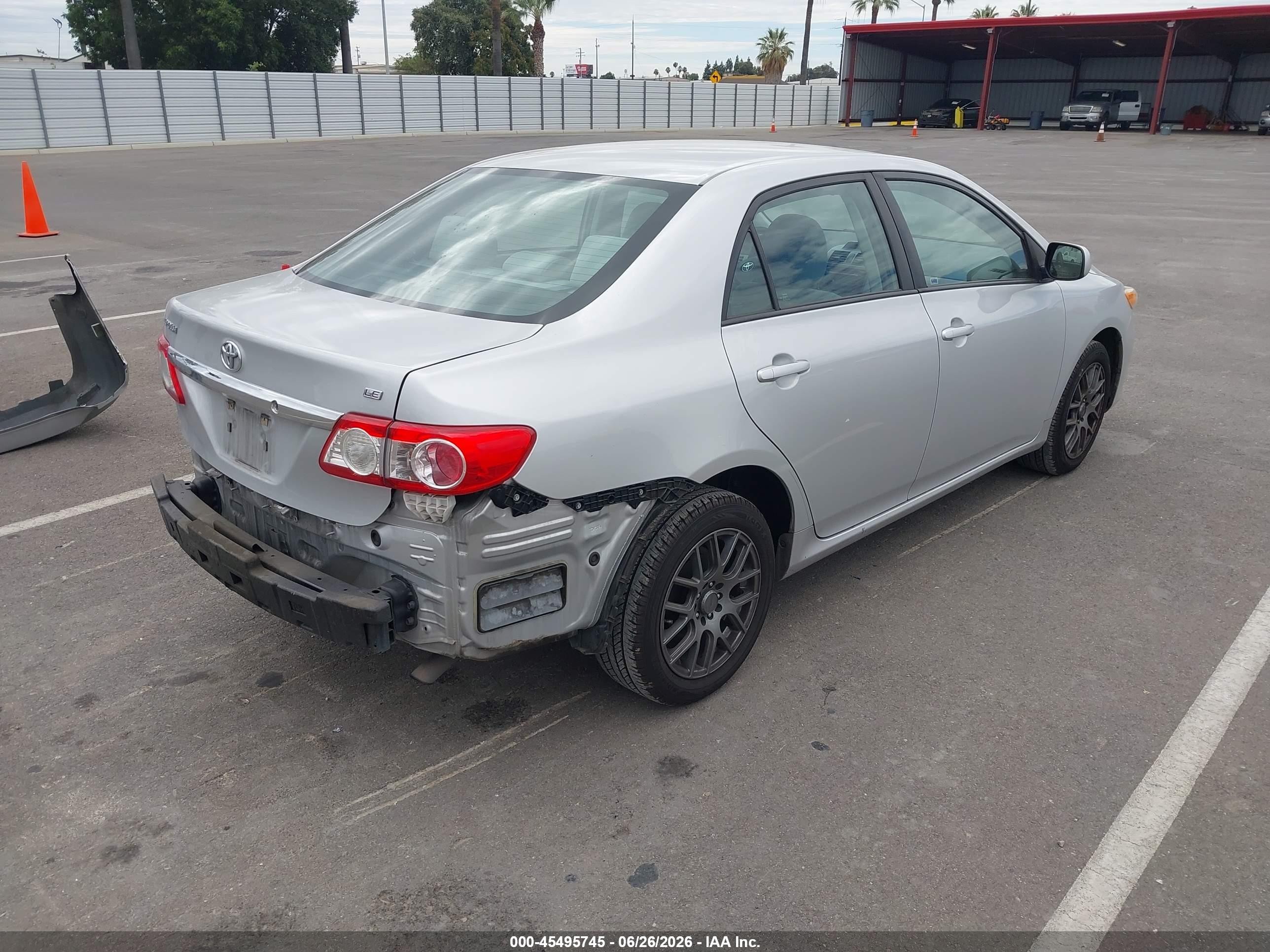 2012 Toyota Corolla Le Silver vin: 5YFBU4EE4CP067557