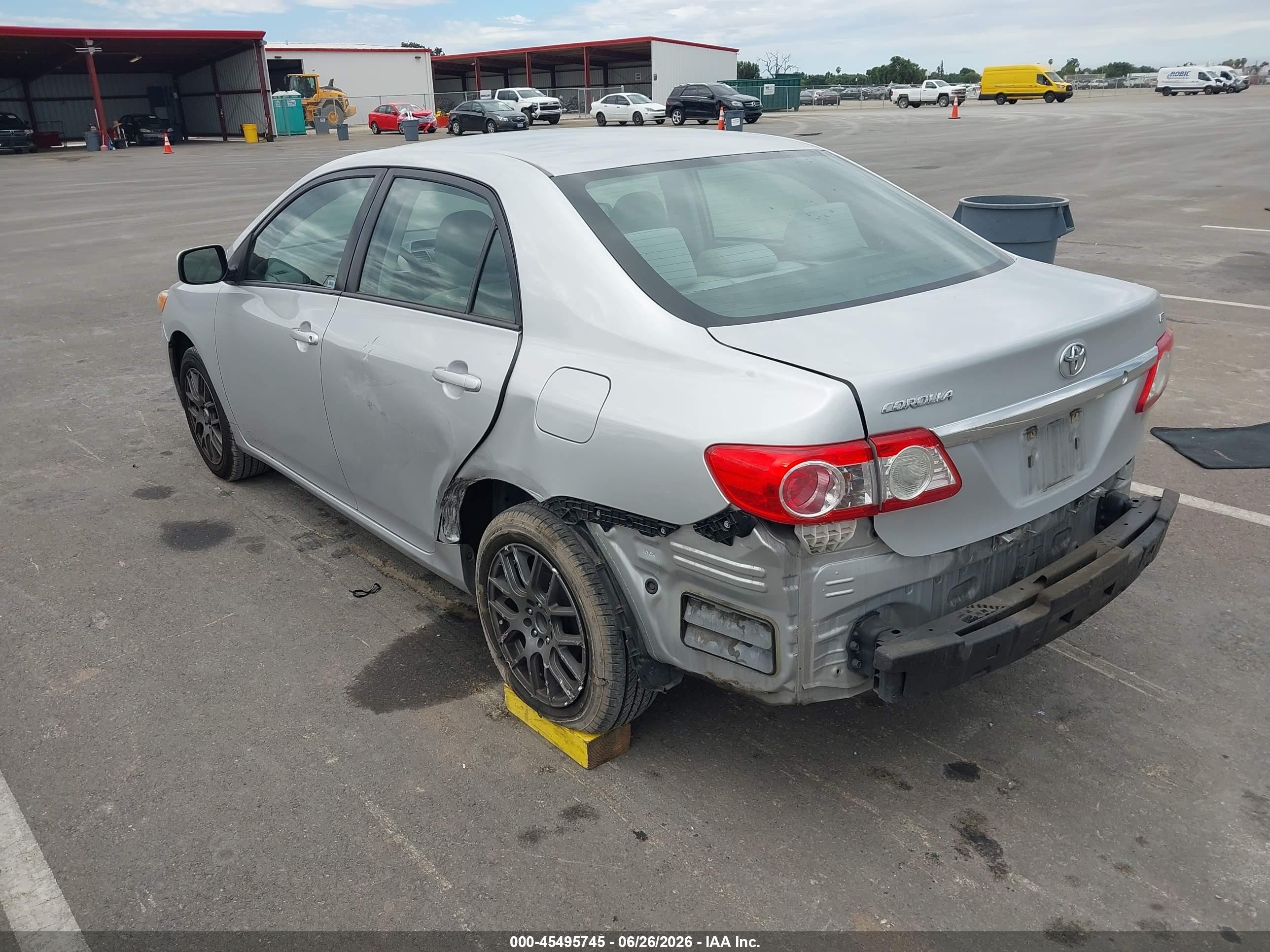 2012 Toyota Corolla Le Silver vin: 5YFBU4EE4CP067557
