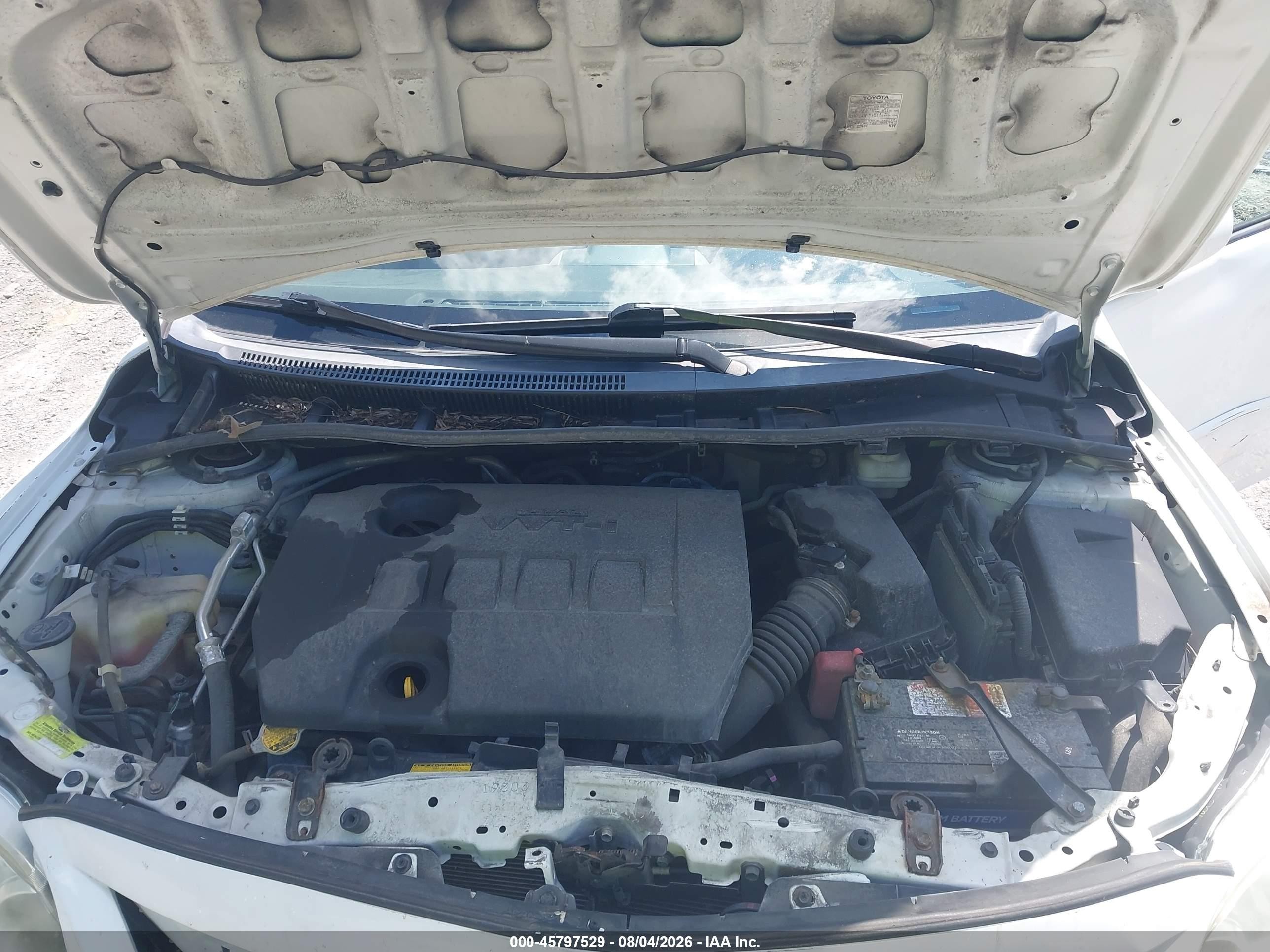 2012 Toyota Corolla Le White vin: 5YFBU4EE4CP070183