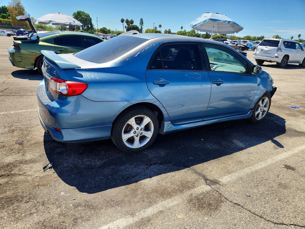 2012 Toyota Corolla S Blue vin: 5YFBU4EE4CP073195