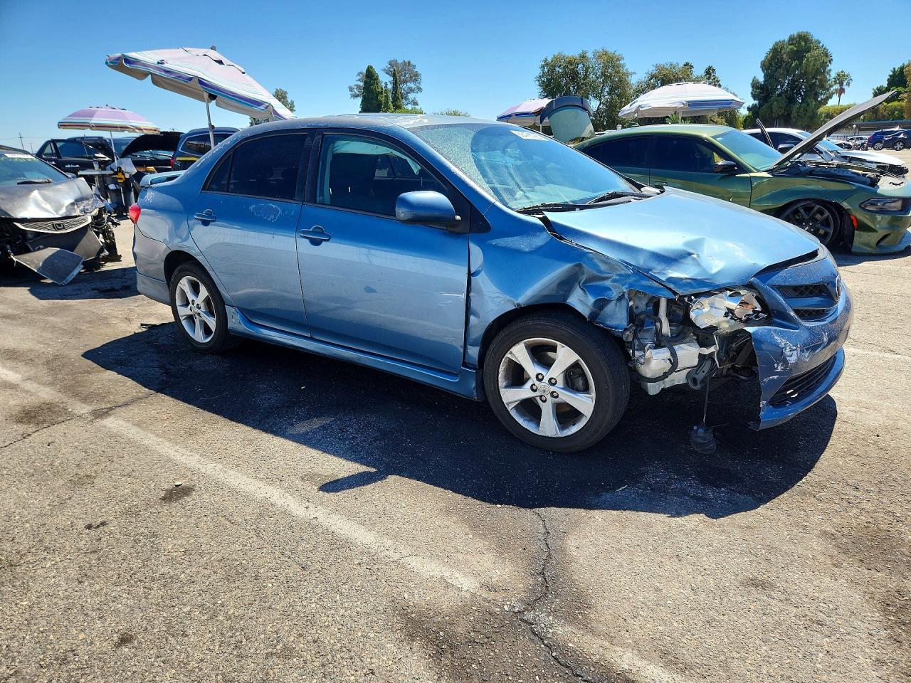 2012 Toyota Corolla S Blue vin: 5YFBU4EE4CP073195