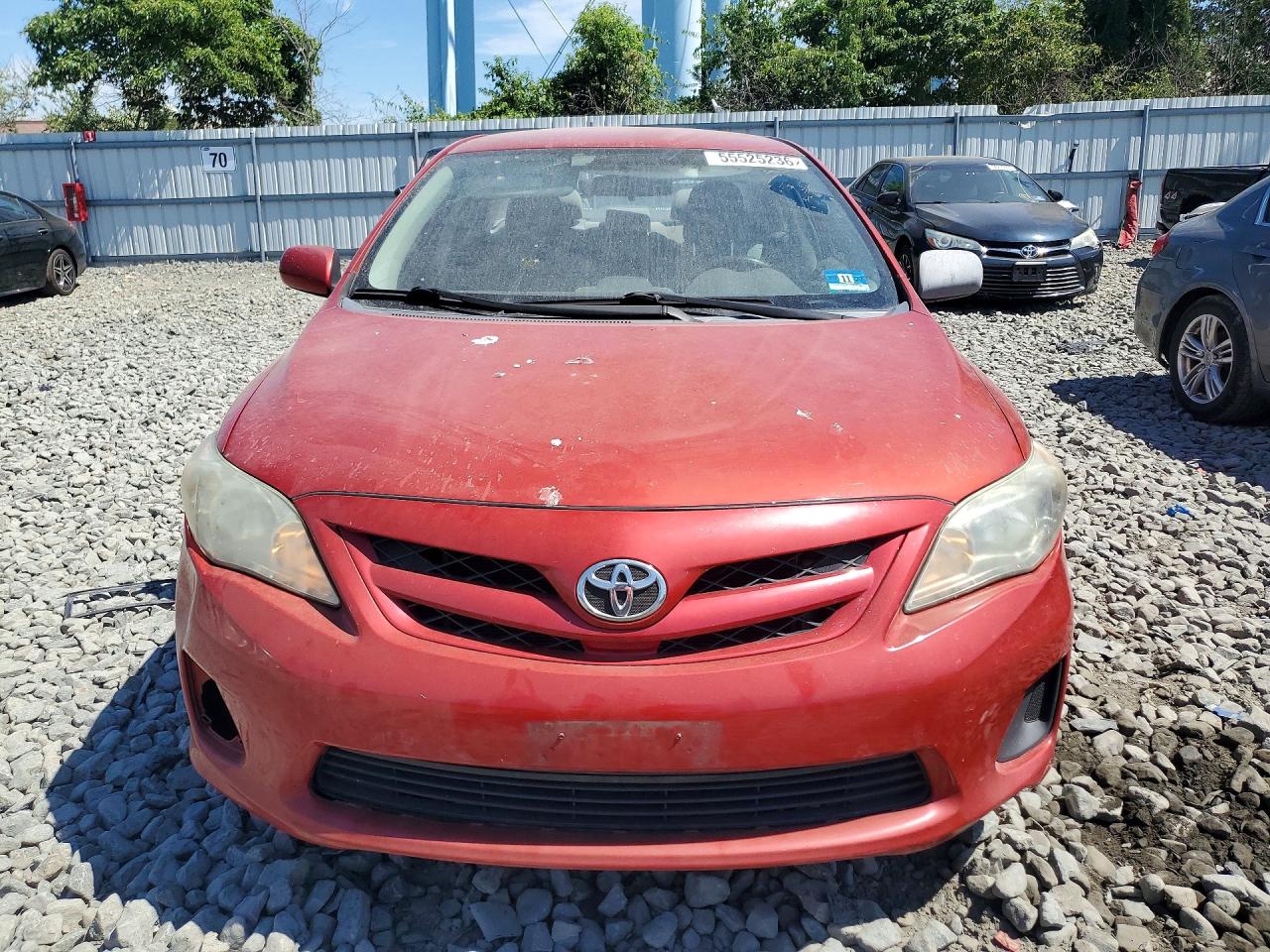 2013 Toyota Corolla L Red vin: 5YFBU4EE4DP080598