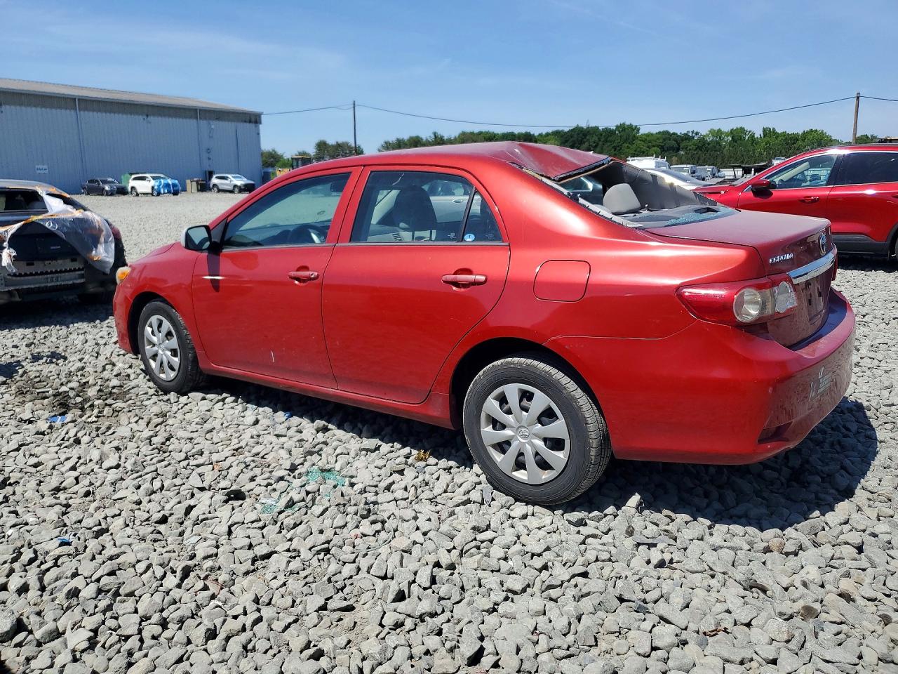 2013 Toyota Corolla L Red vin: 5YFBU4EE4DP080598