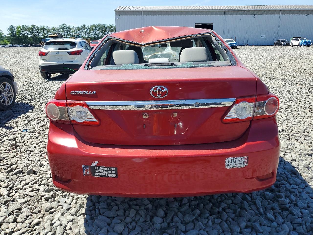 2013 Toyota Corolla L Red vin: 5YFBU4EE4DP080598