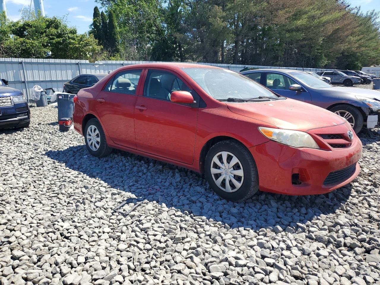2013 Toyota Corolla L Red vin: 5YFBU4EE4DP080598