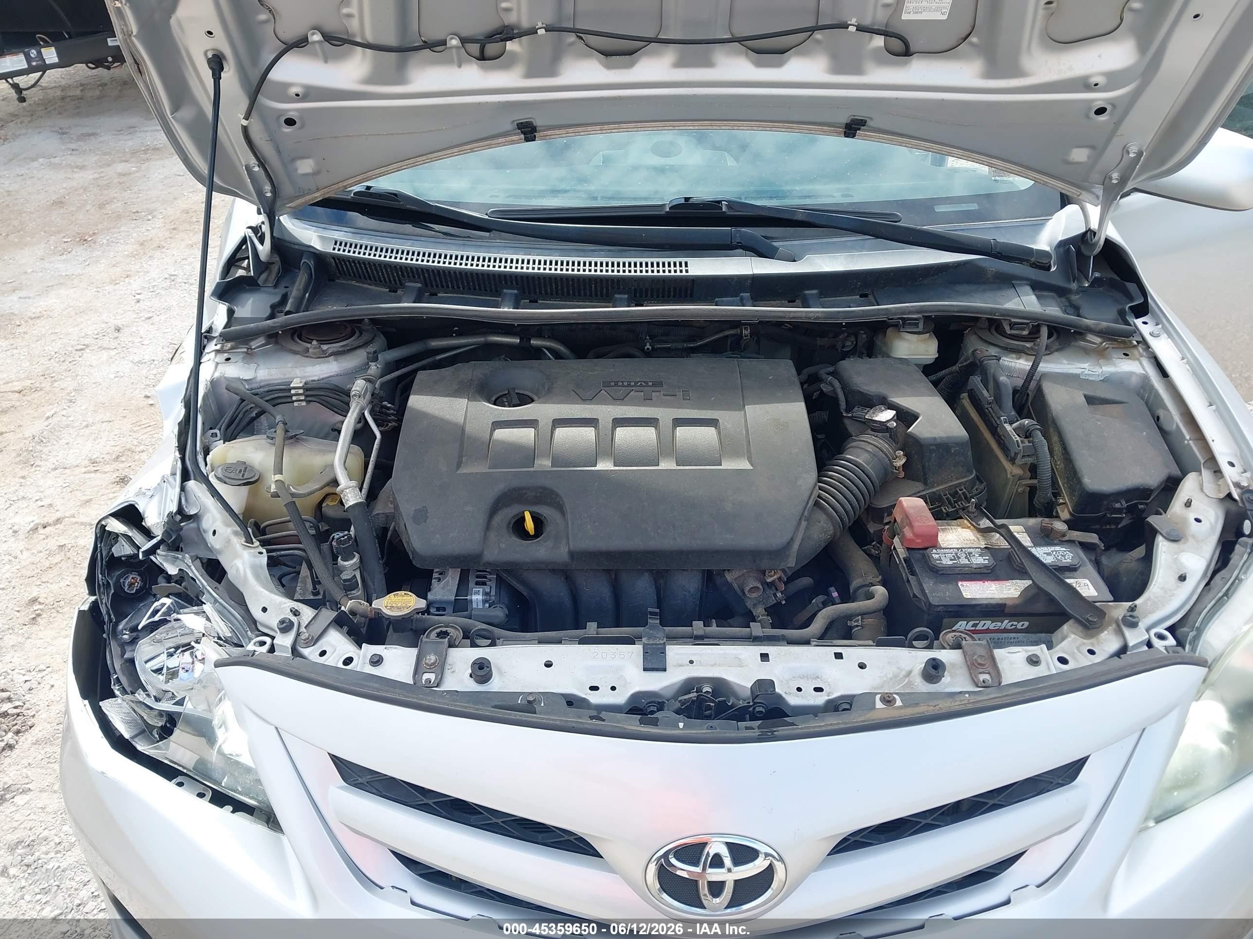 2013 Toyota Corolla S Серебряный vin: 5YFBU4EE4DP121229