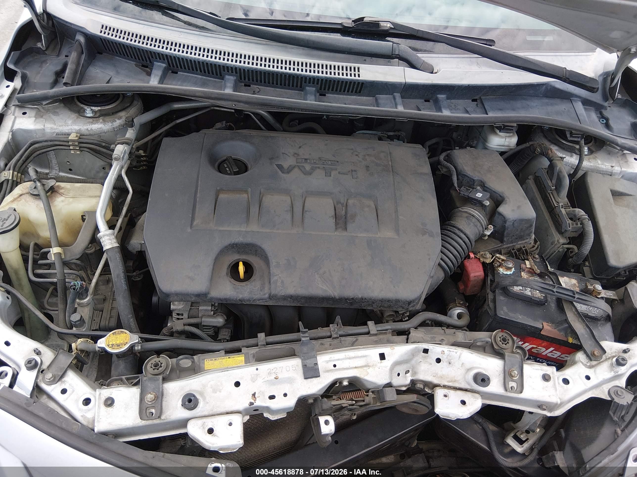 2013 Toyota Corolla S Silver vin: 5YFBU4EE4DP123577