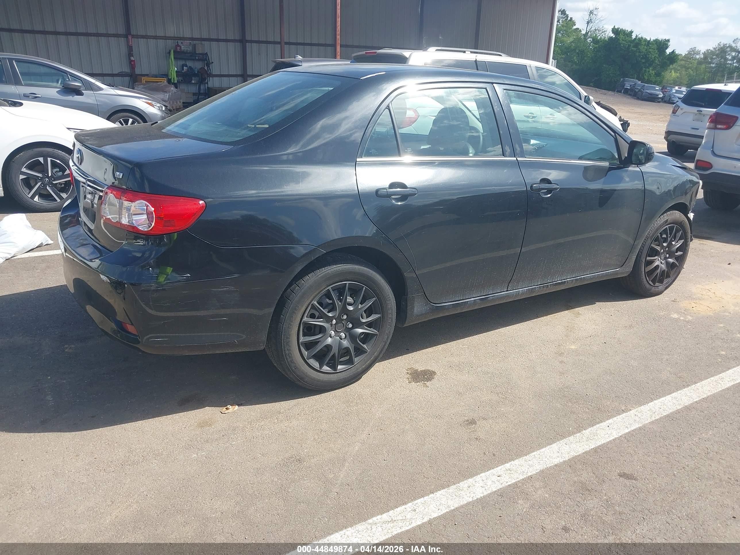 2013 Toyota Corolla Le Black vin: 5YFBU4EE4DP125104
