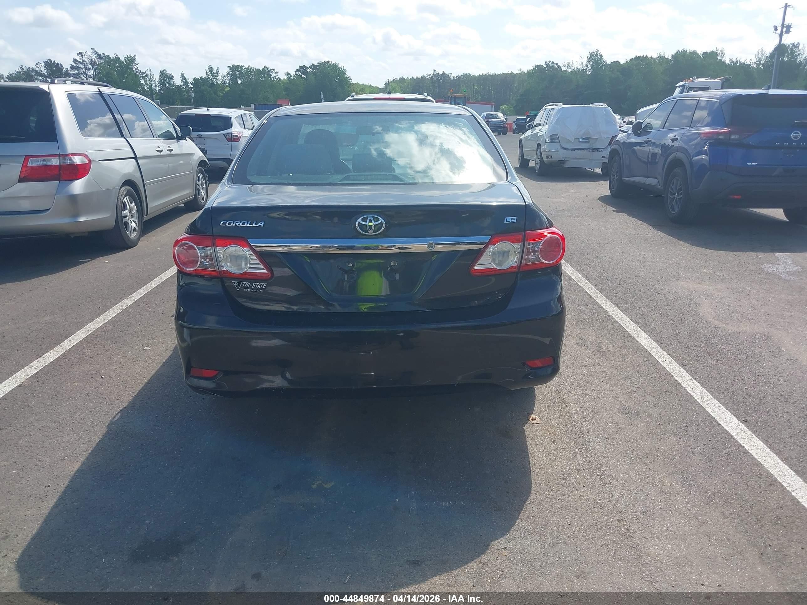 2013 Toyota Corolla Le Black vin: 5YFBU4EE4DP125104