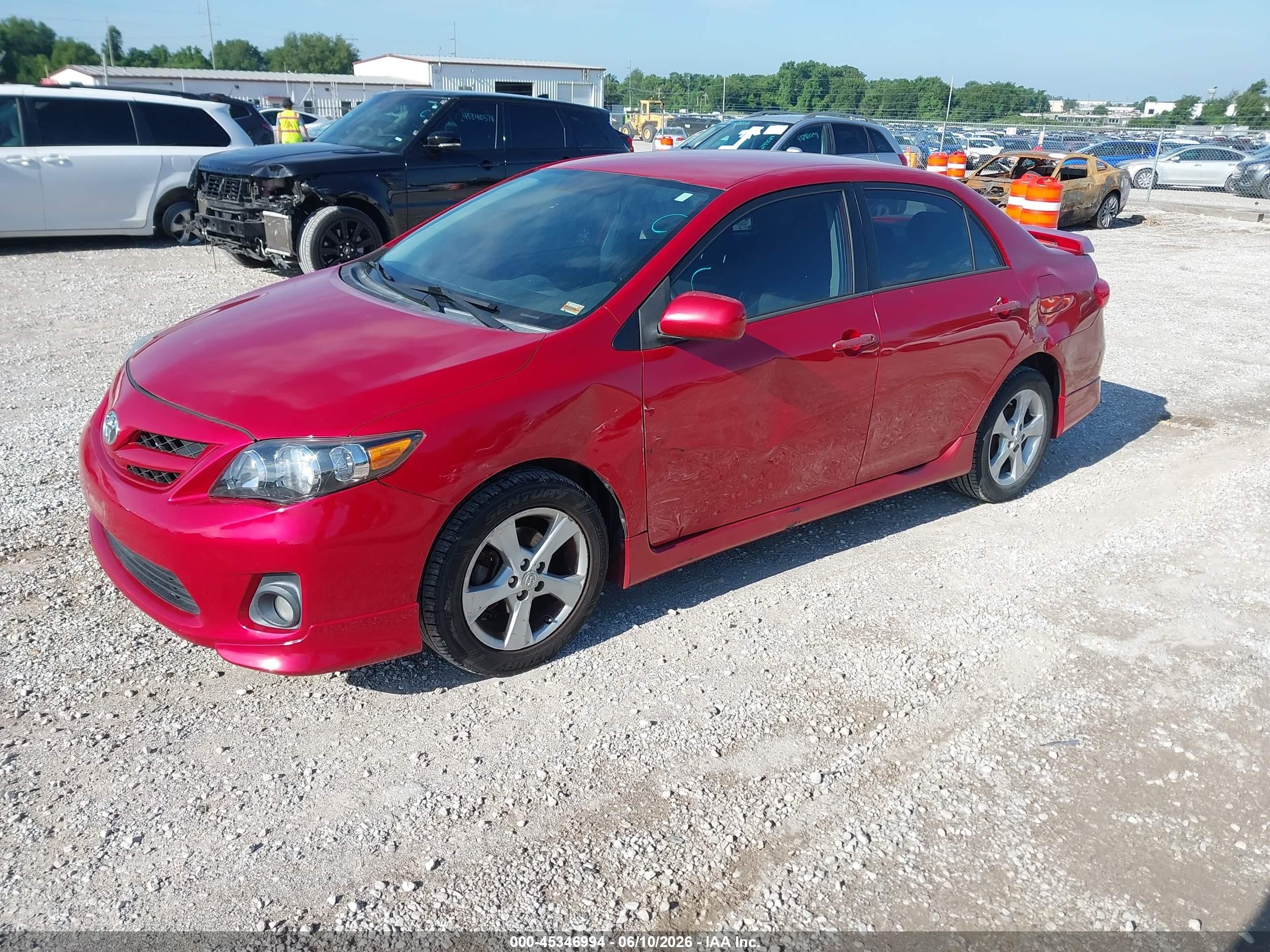 2013 Toyota Corolla S Red vin: 5YFBU4EE4DP128875