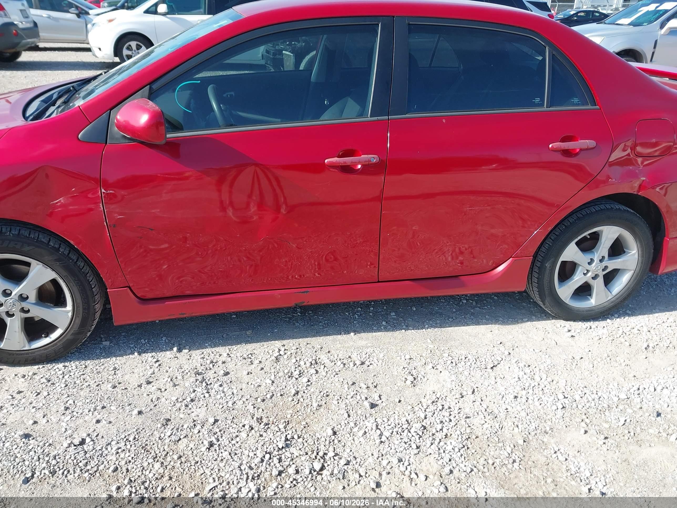2013 Toyota Corolla S Red vin: 5YFBU4EE4DP128875