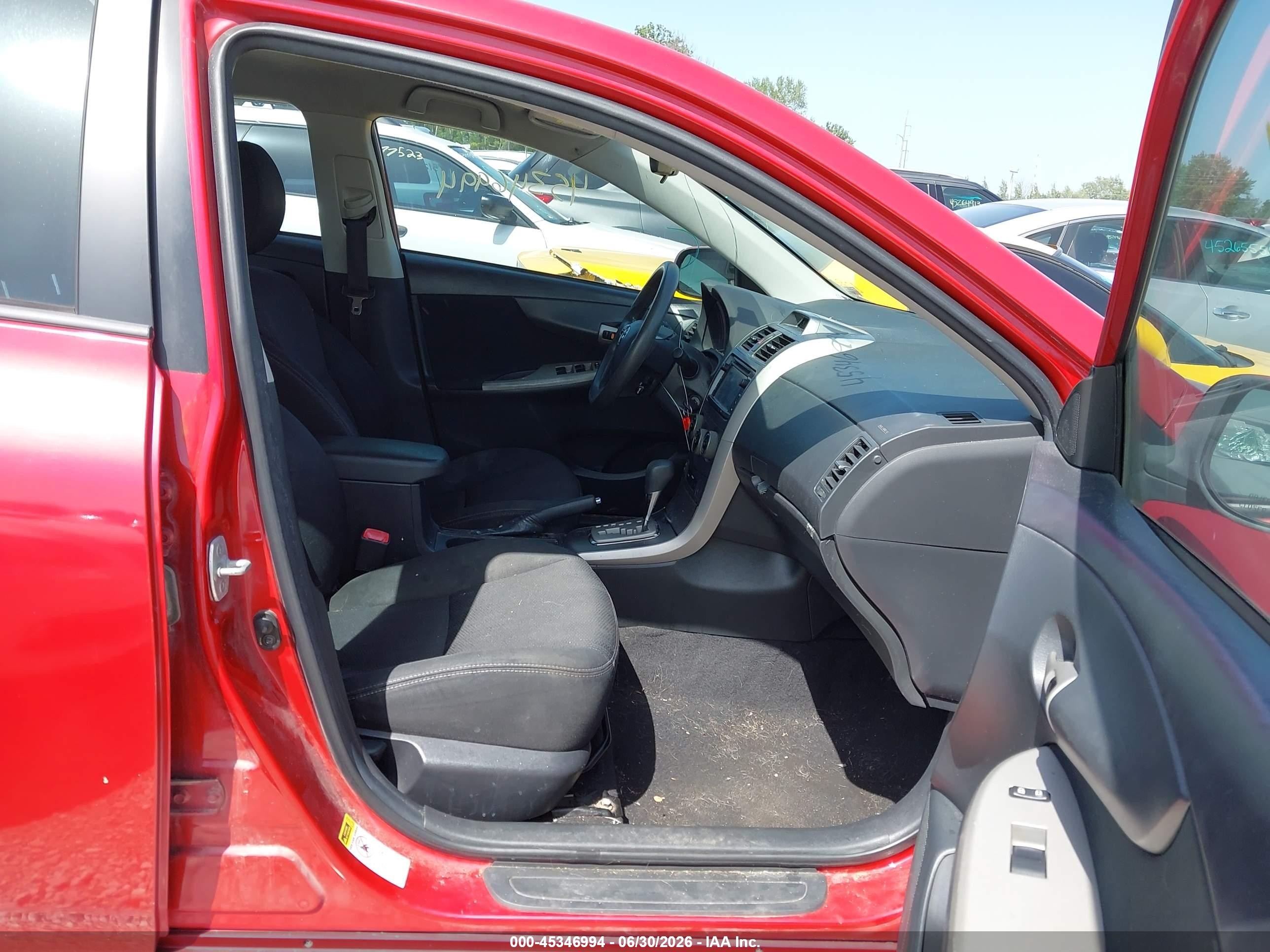2013 Toyota Corolla S Red vin: 5YFBU4EE4DP128875