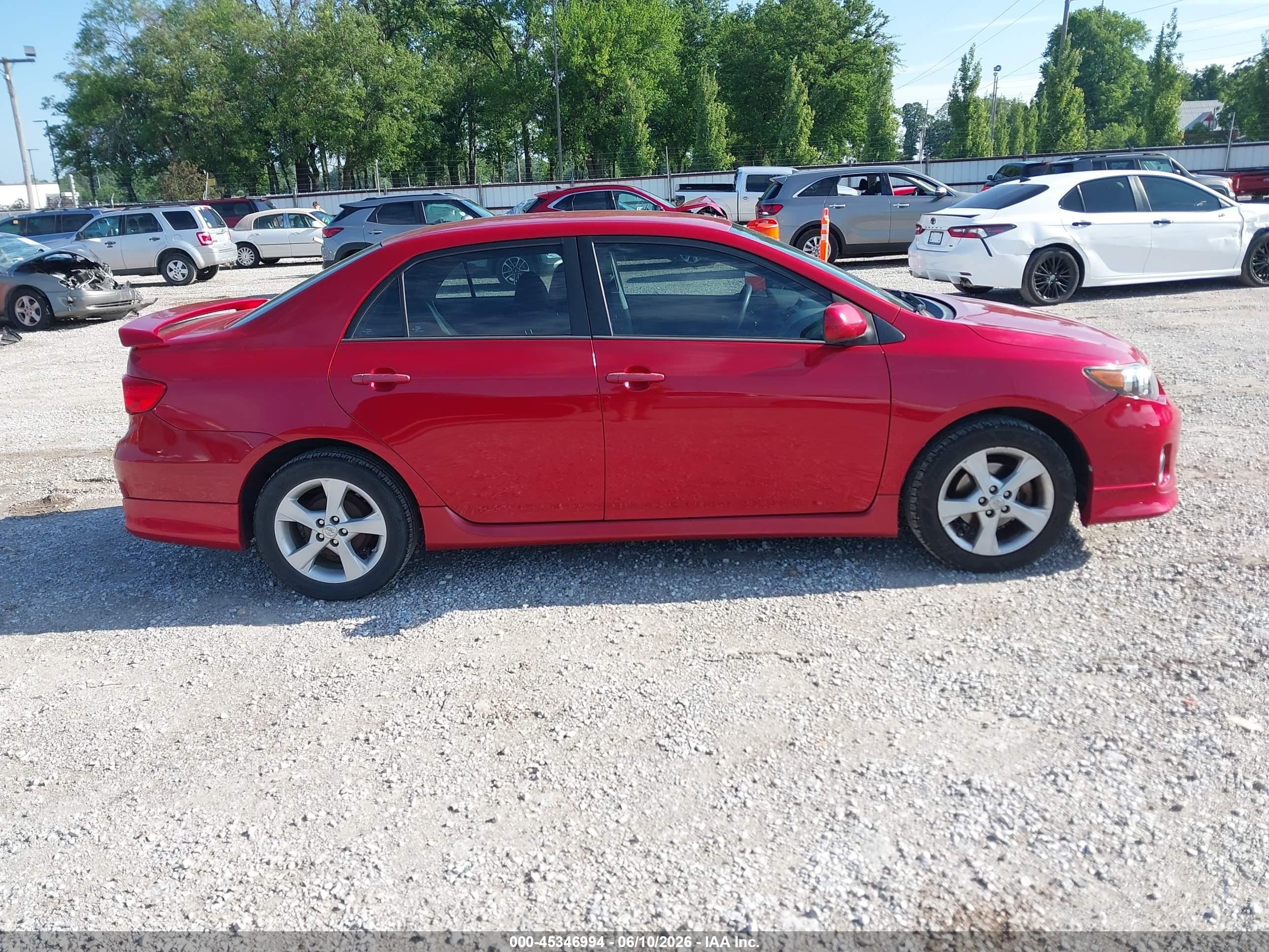 2013 Toyota Corolla S Red vin: 5YFBU4EE4DP128875