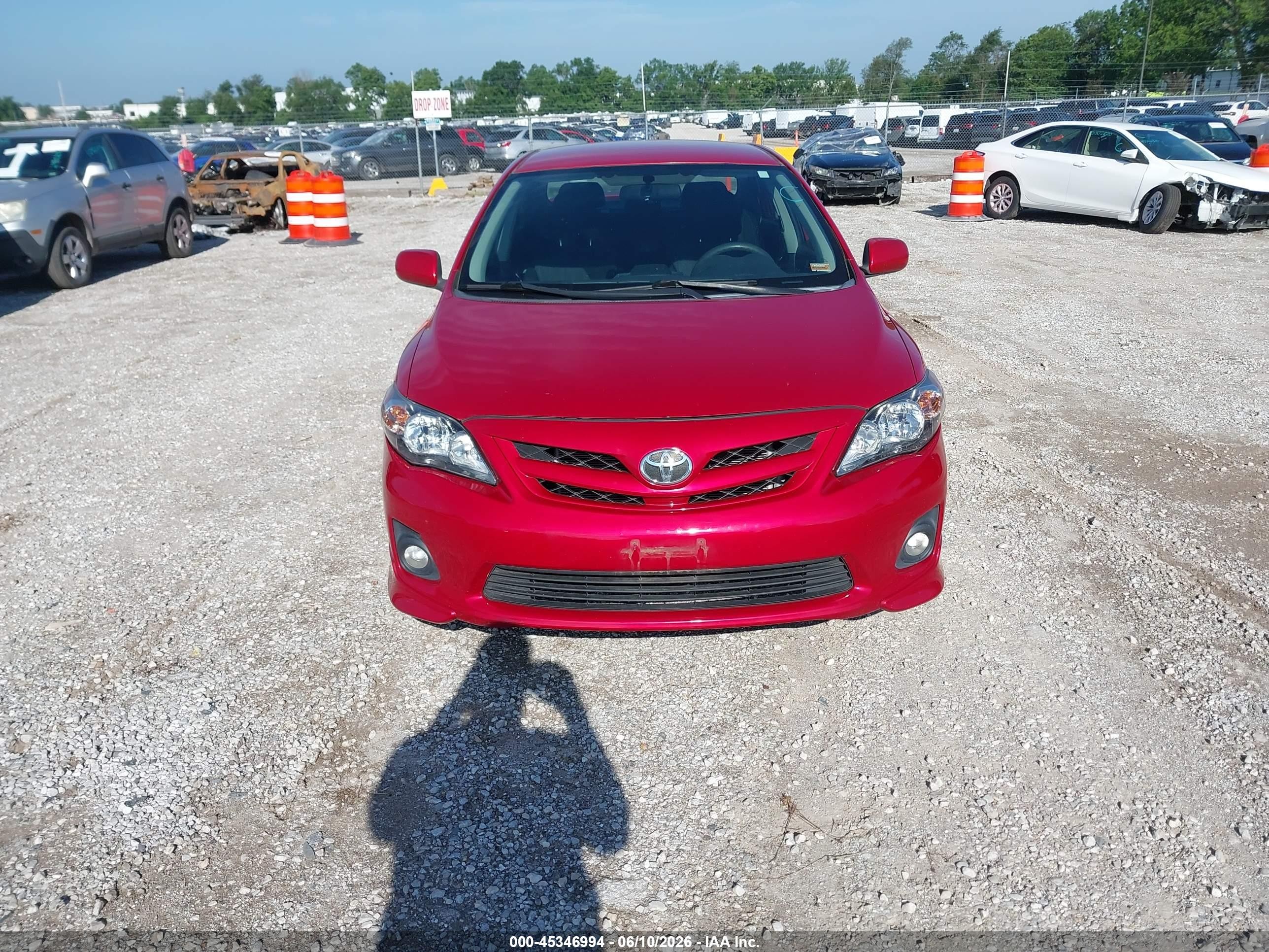 2013 Toyota Corolla S Red vin: 5YFBU4EE4DP128875