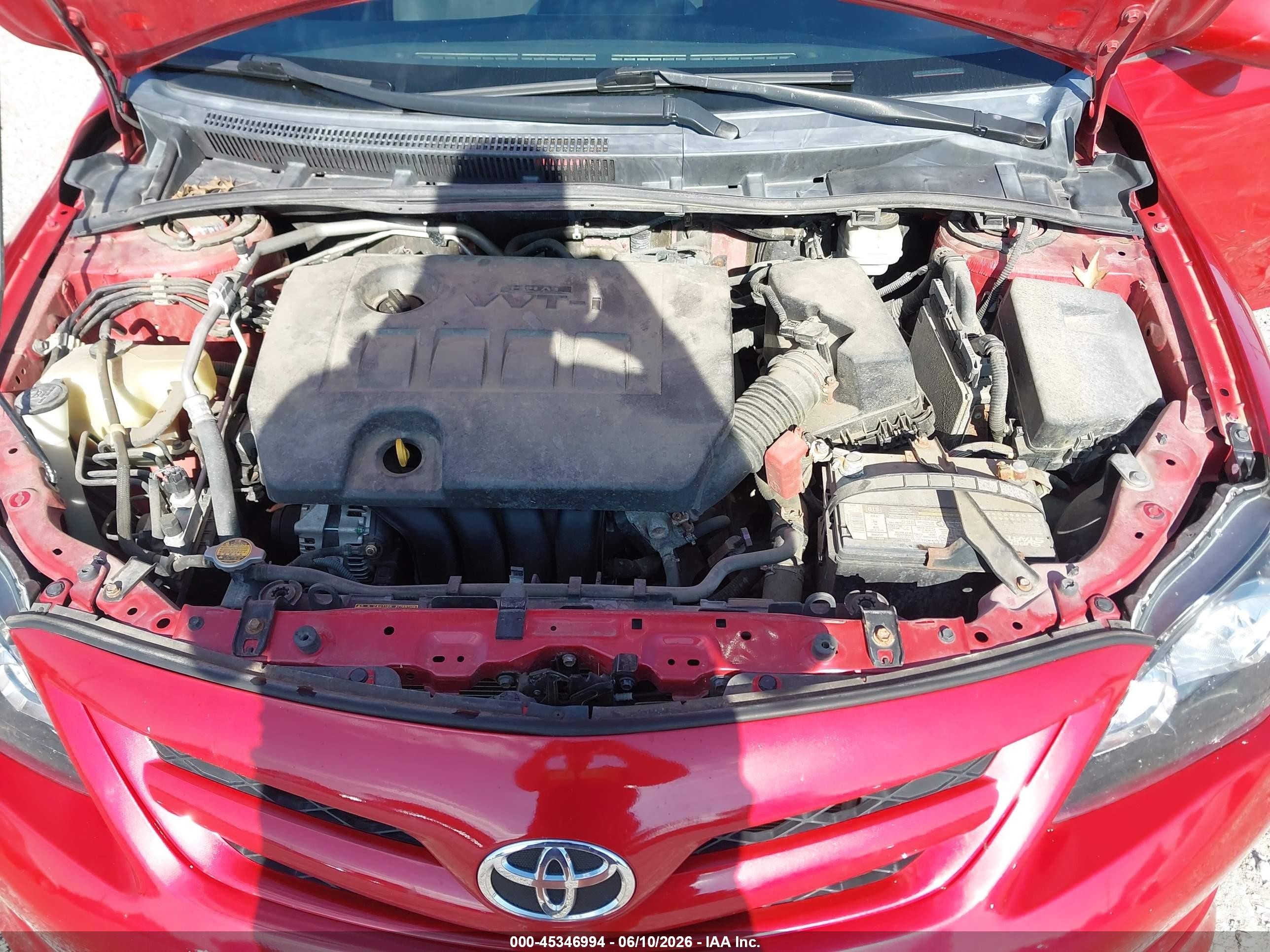 2013 Toyota Corolla S Red vin: 5YFBU4EE4DP128875