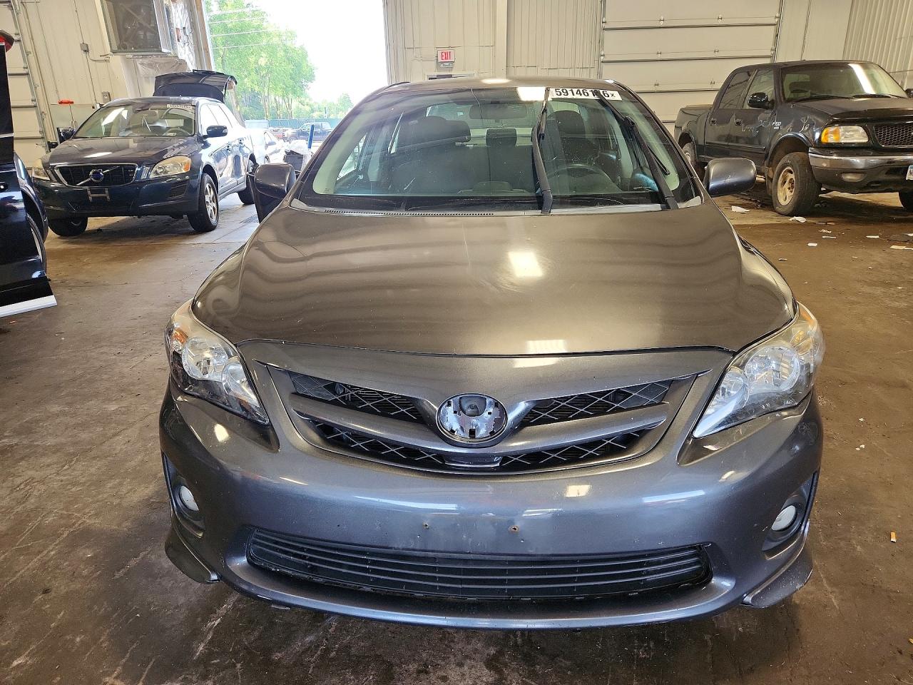 2013 Toyota Corolla S Gray vin: 5YFBU4EE4DP136510