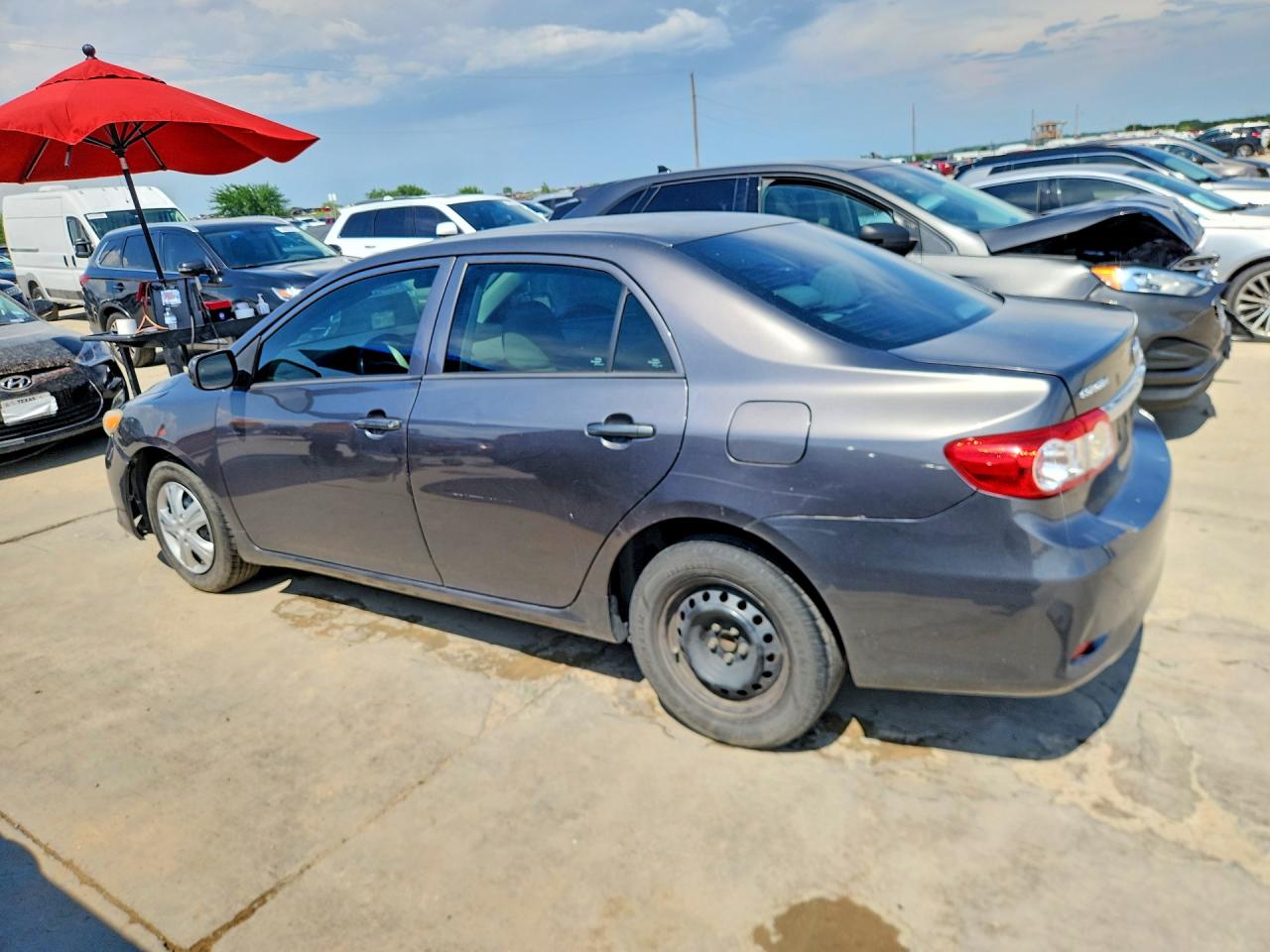 2013 Toyota Corolla L Gray vin: 5YFBU4EE4DP147121