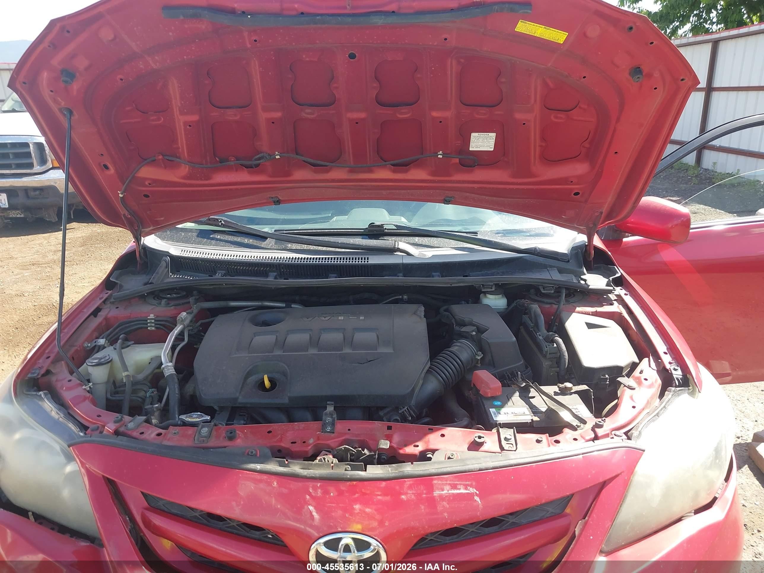 2013 Toyota Corolla S Red vin: 5YFBU4EE4DP149046