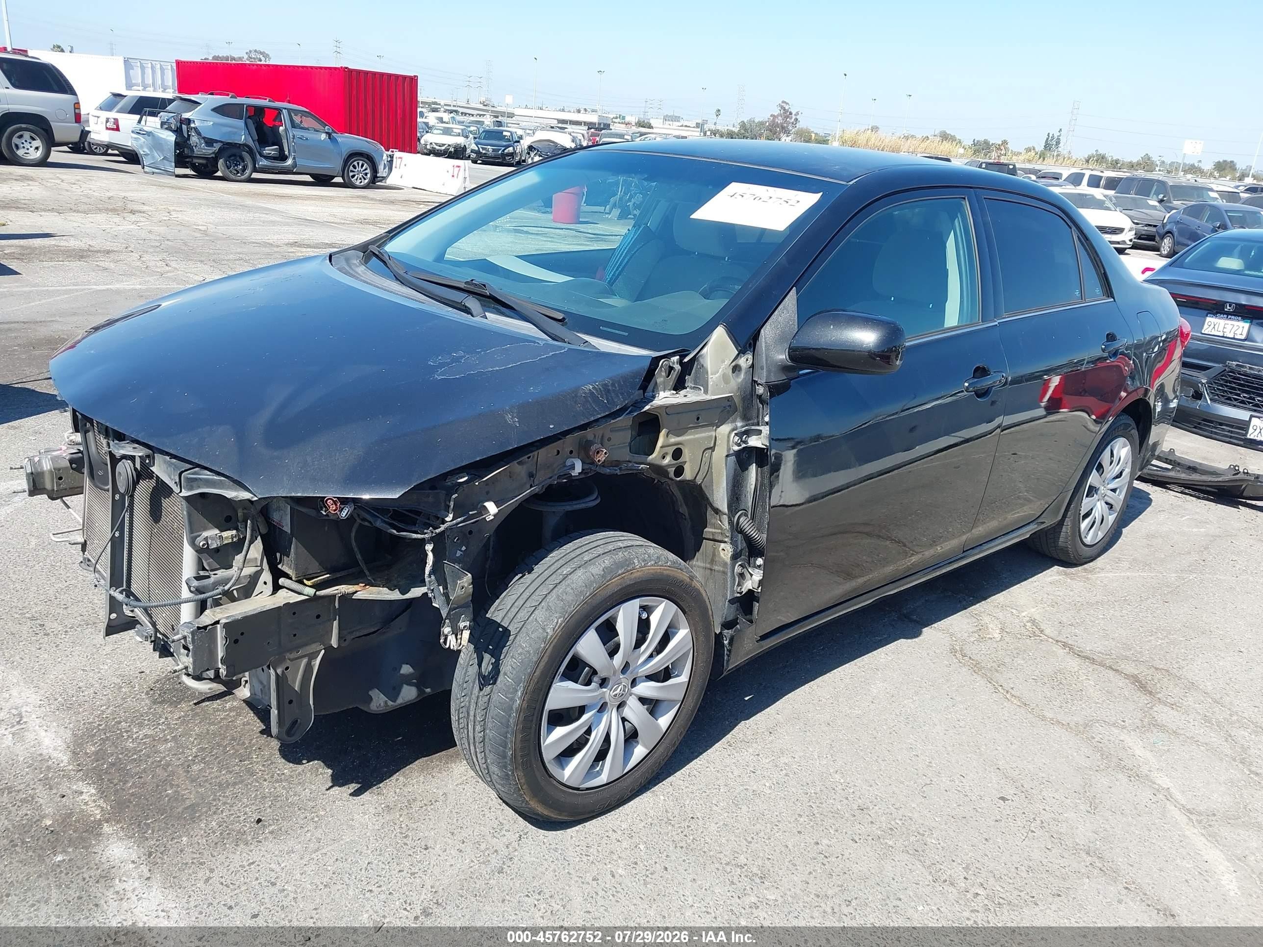 2013 Toyota Corolla Le Black vin: 5YFBU4EE4DP156997