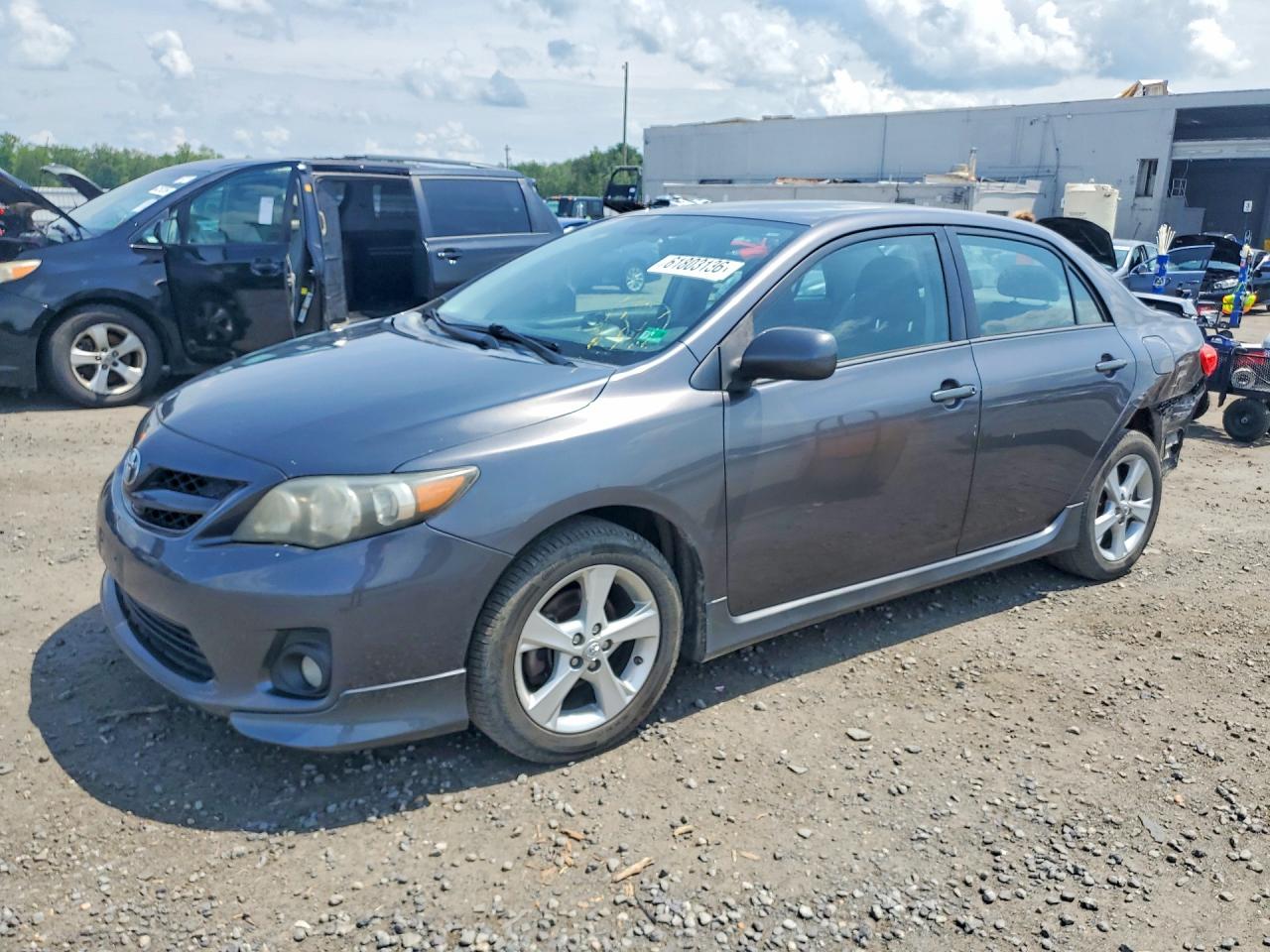 2013 Toyota Corolla S Gray vin: 5YFBU4EE4DP158829