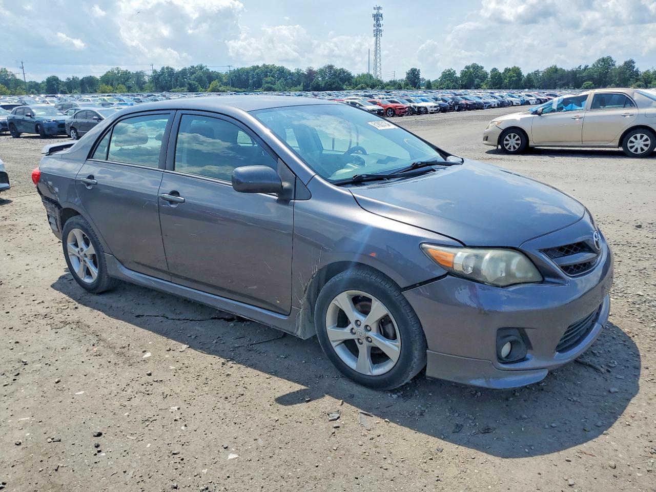 2013 Toyota Corolla S Gray vin: 5YFBU4EE4DP158829